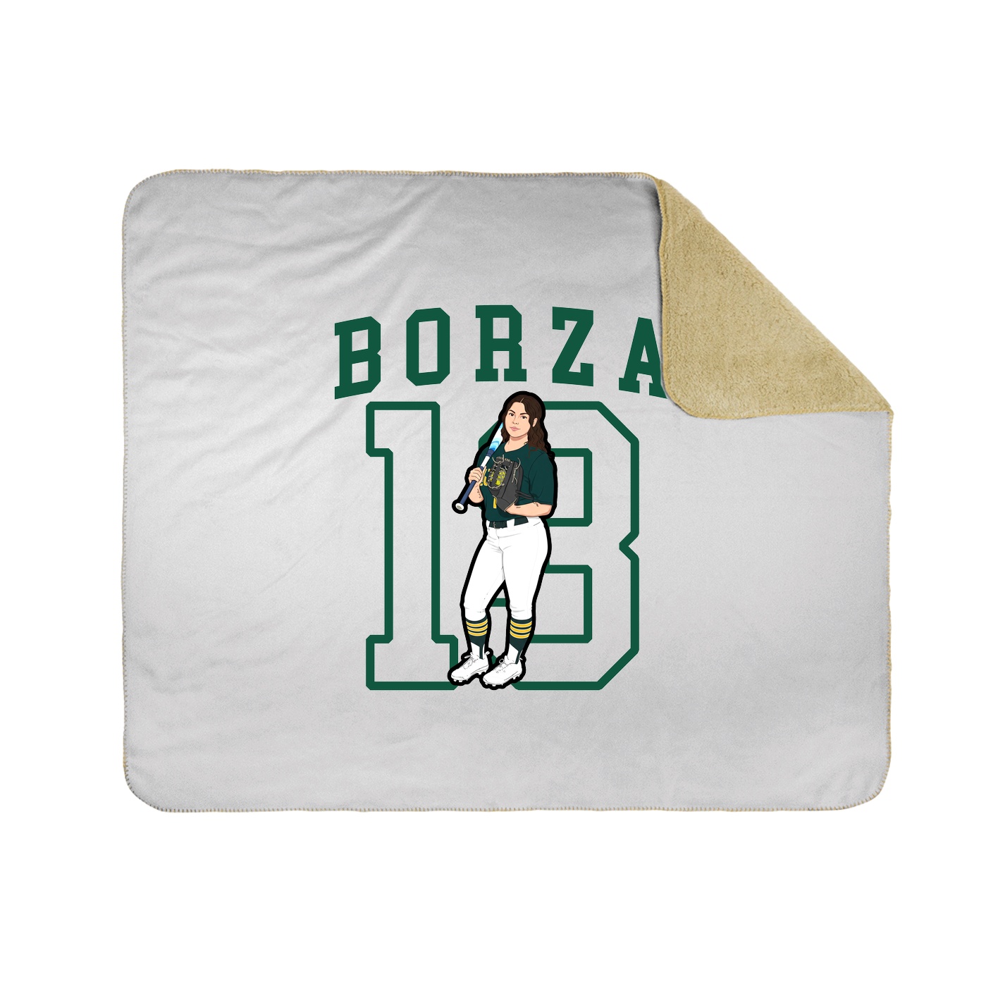 50x60 Sherpa Lined Throw Blanket