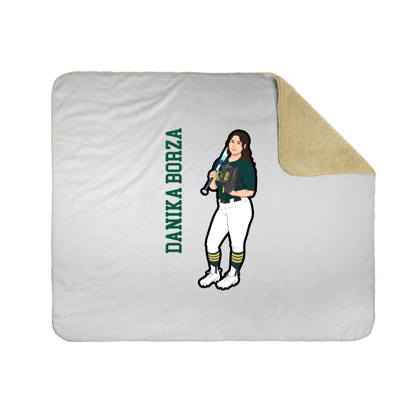 50x60 Sherpa Lined Throw Blanket