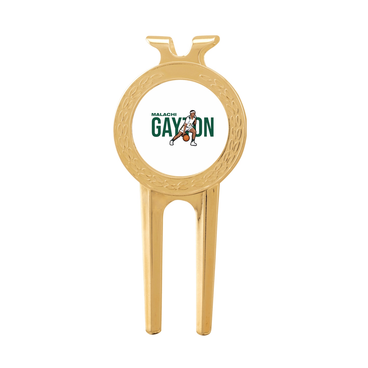 Divot Tool with Ball Marker — Player Name in Classic