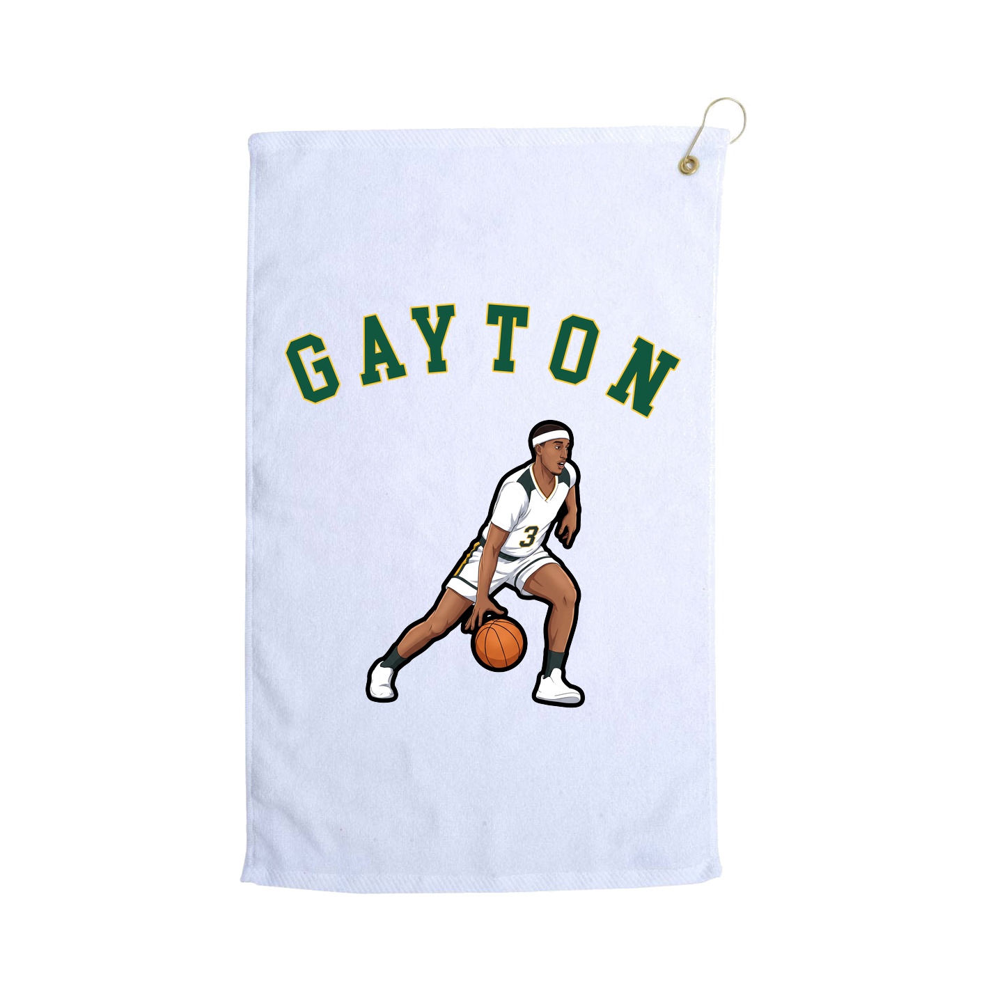 Golf Towel — Shirsey Arch in White