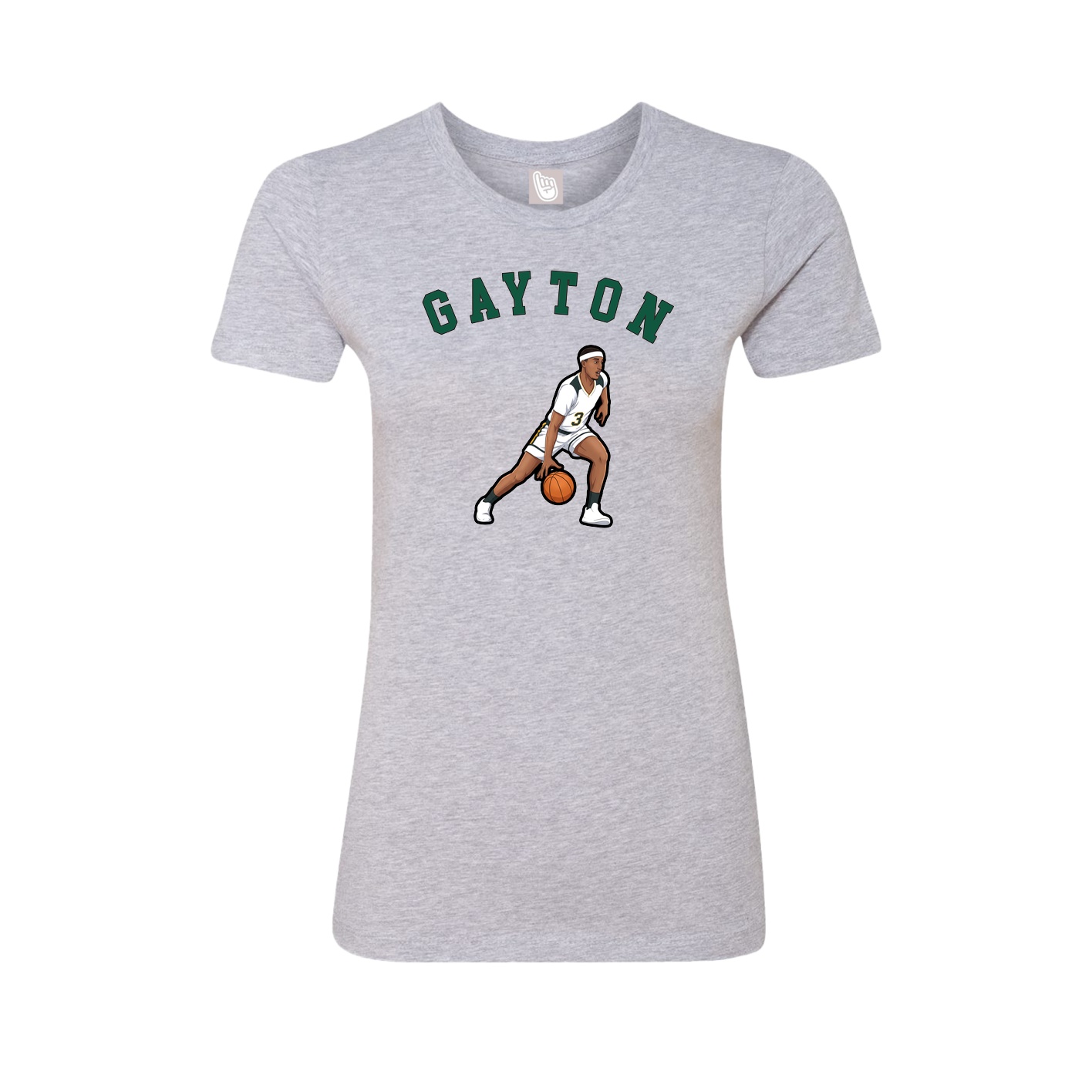 Fitted Women's Tee — Shirsey Arch in Grey
