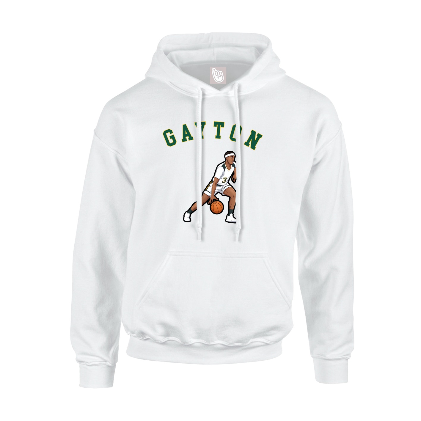 Youth Hoodie — Shirsey Arch in White
