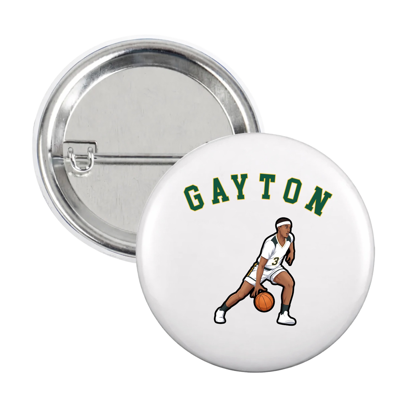 Game Day Button — Shirsey Arch in White