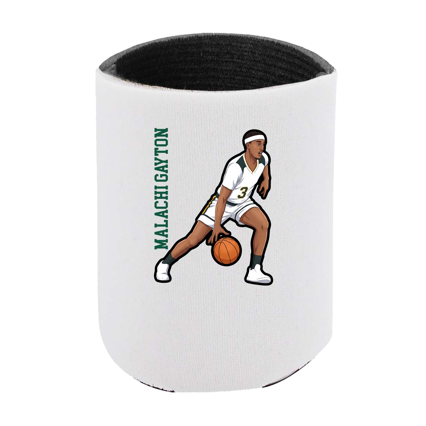 Can Holder — Name Vertical in White