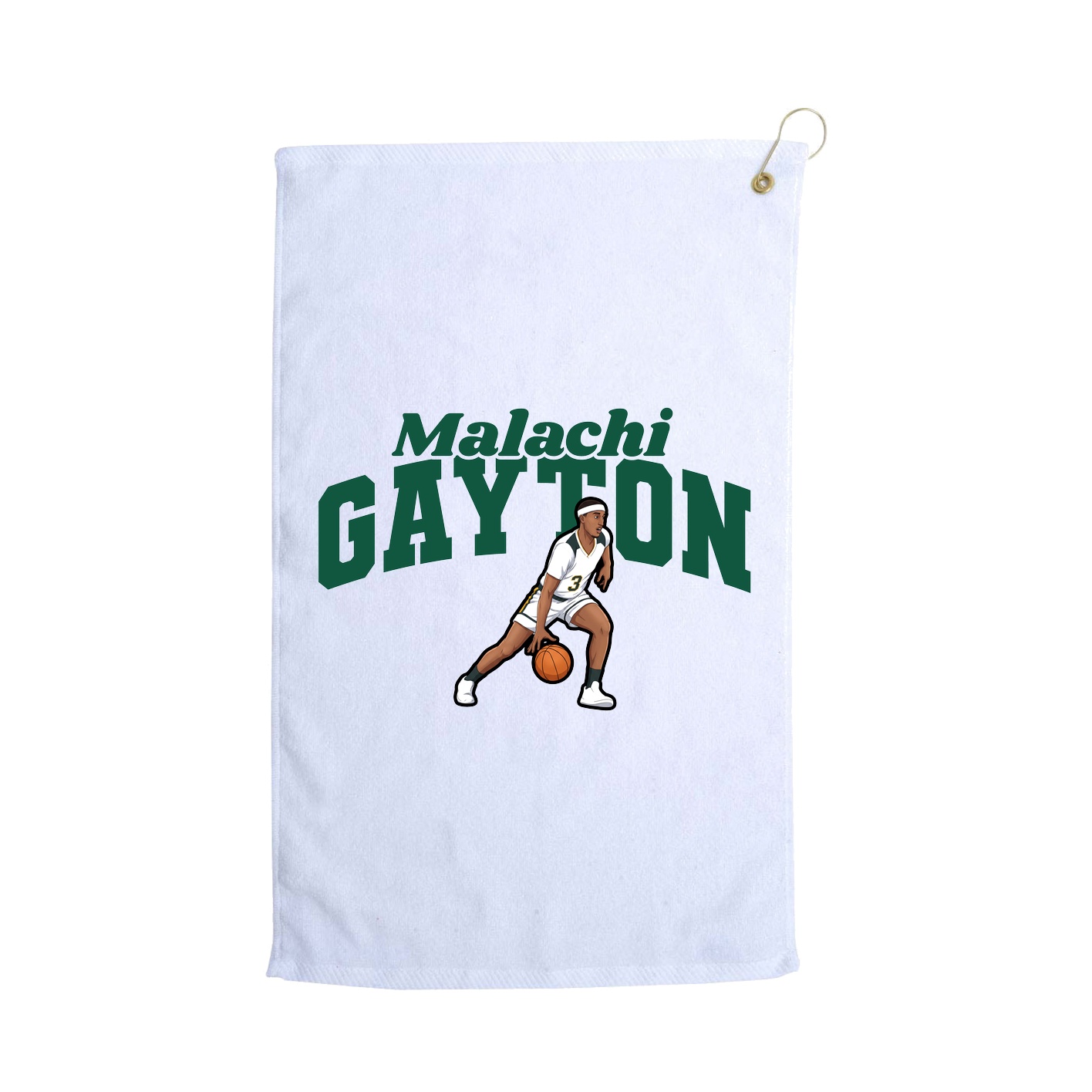 Golf Towel — Signature Arch in White