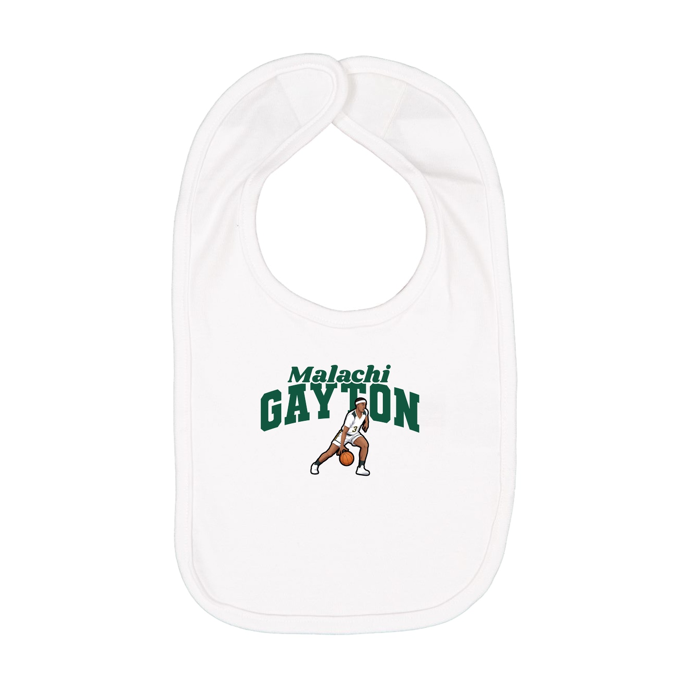 Infant Bib — Signature Arch in White