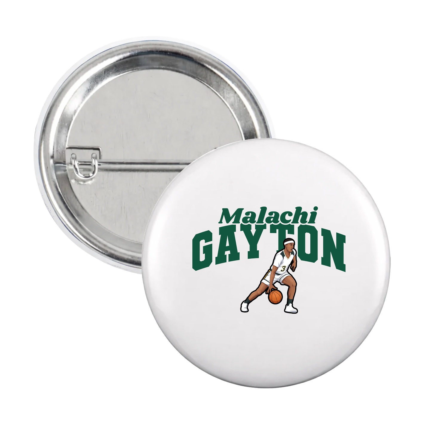 Game Day Button — Signature Arch in White