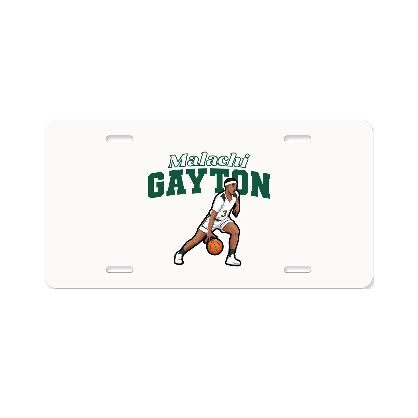 License Plate — Name Arch in Classic