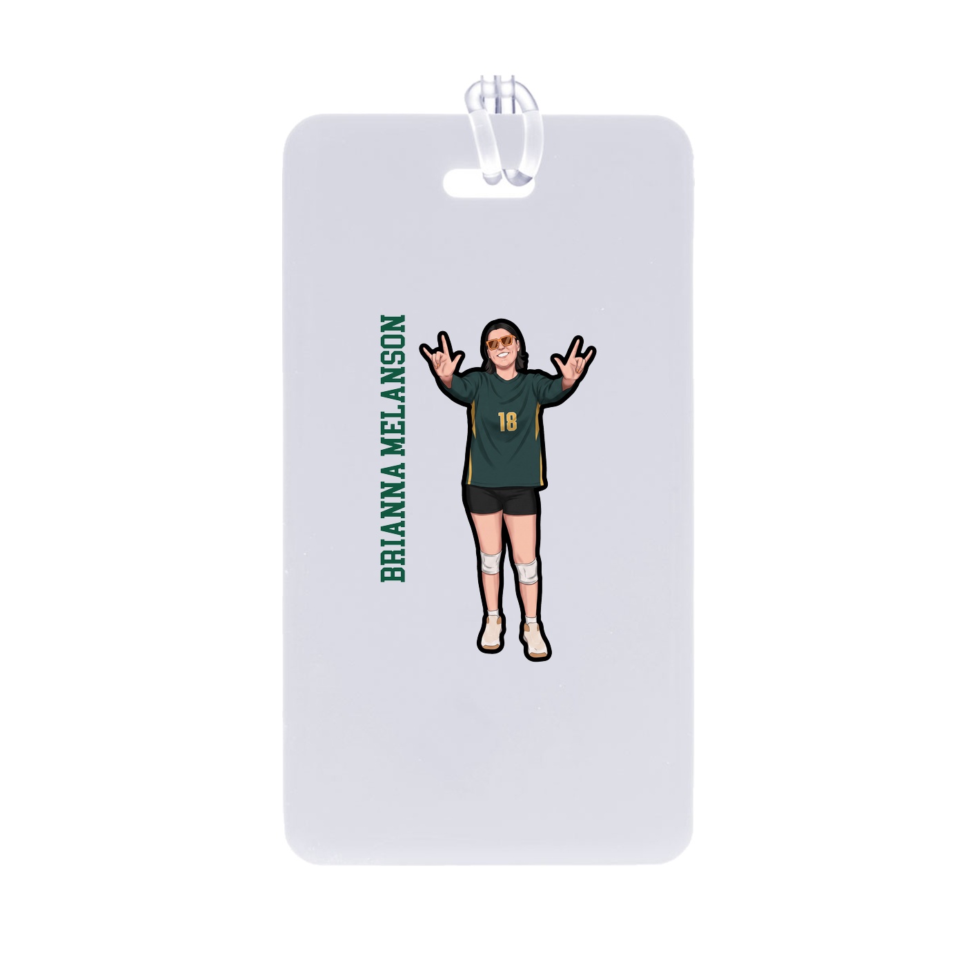 Bag Tag — Name Vertical in Classic