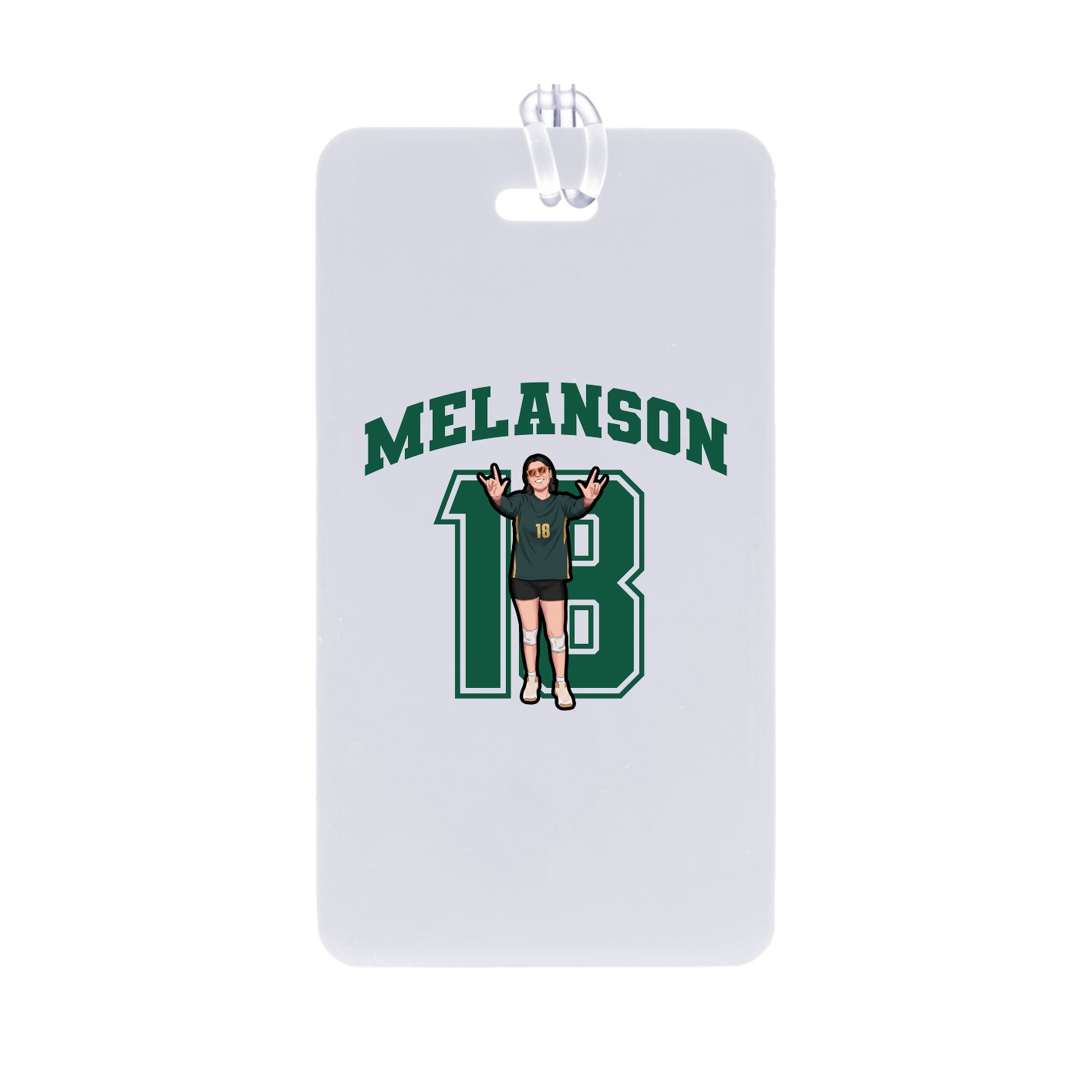 Bag Tag — Number in Classic