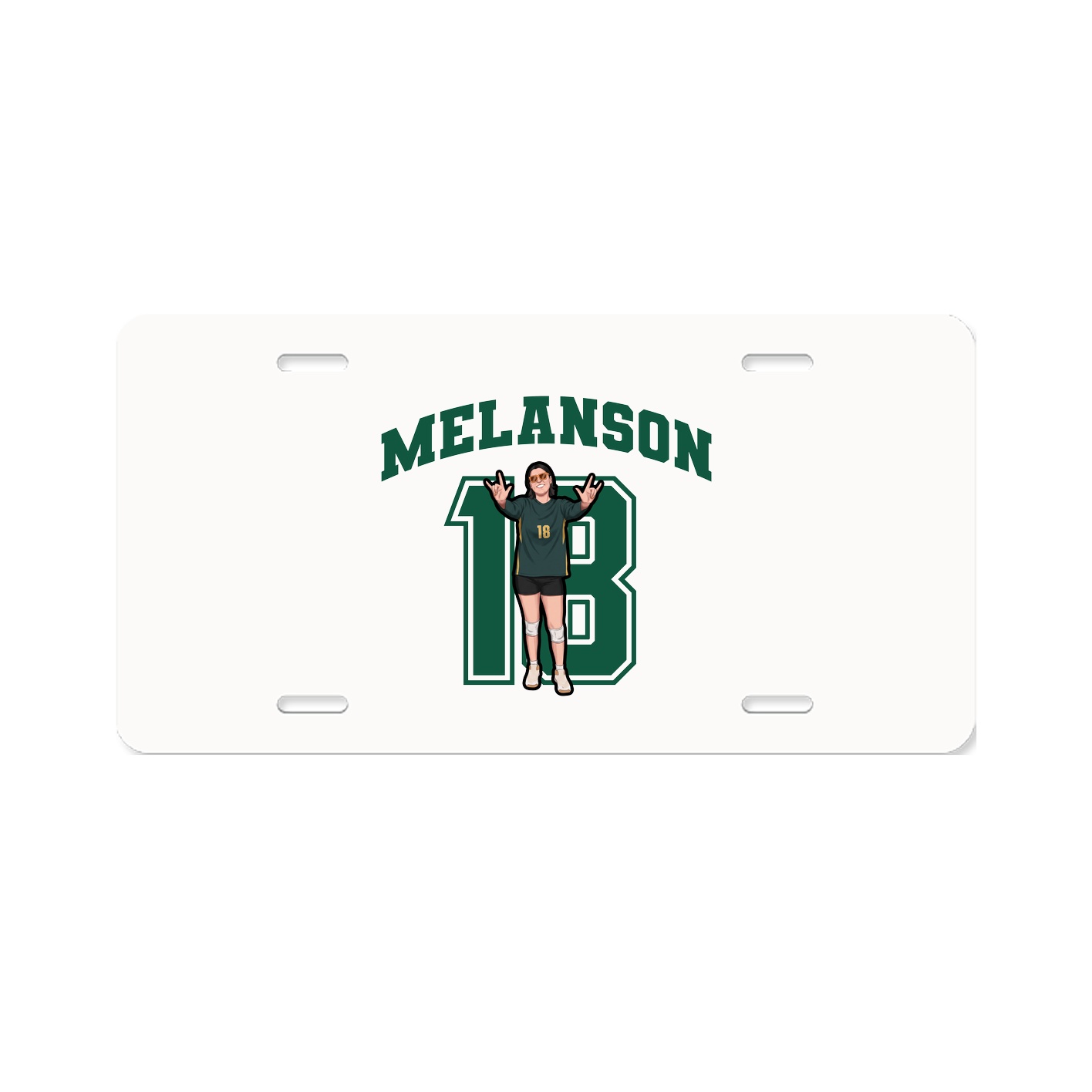 License Plate — Number in Classic