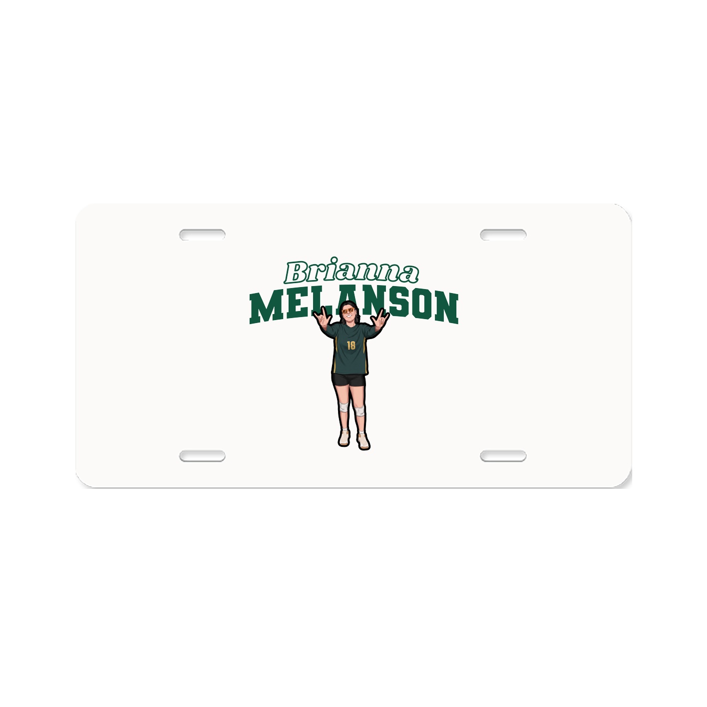 License Plate — Name Arch in Classic