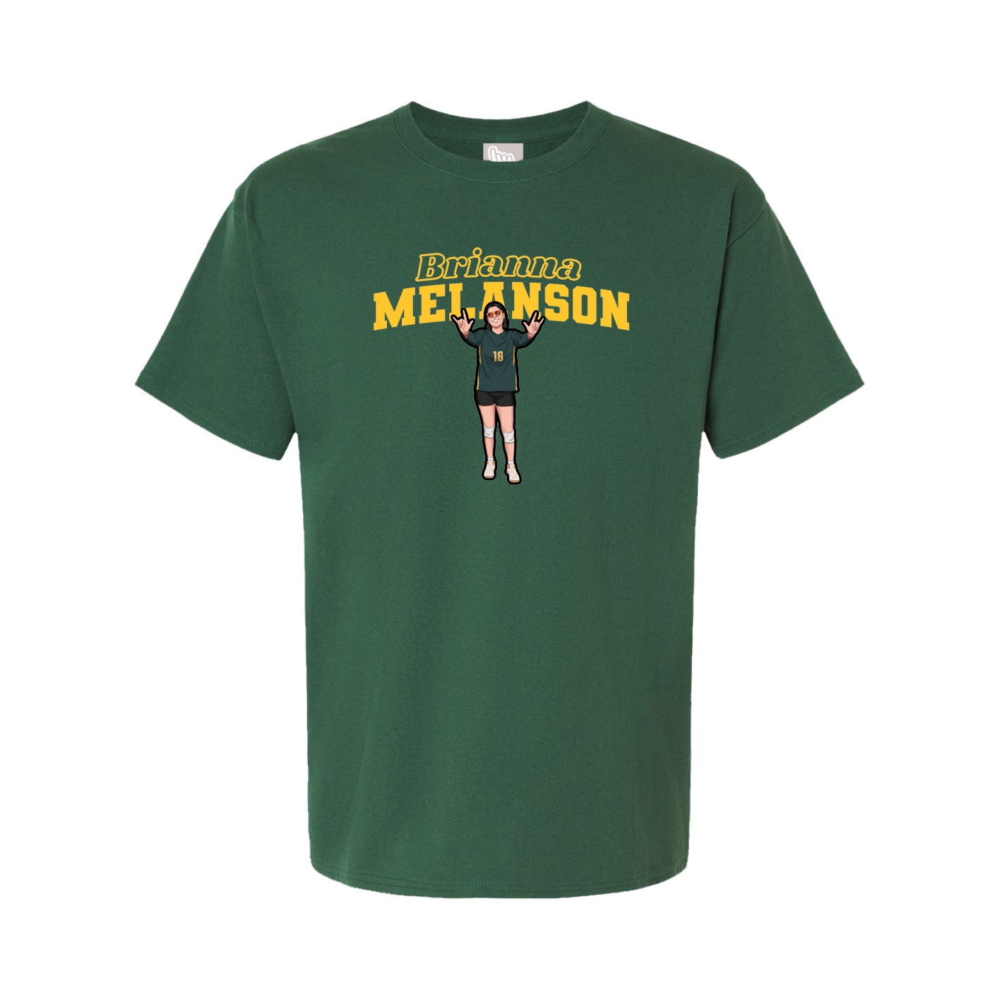 Youth Tee — Name Arch in Green