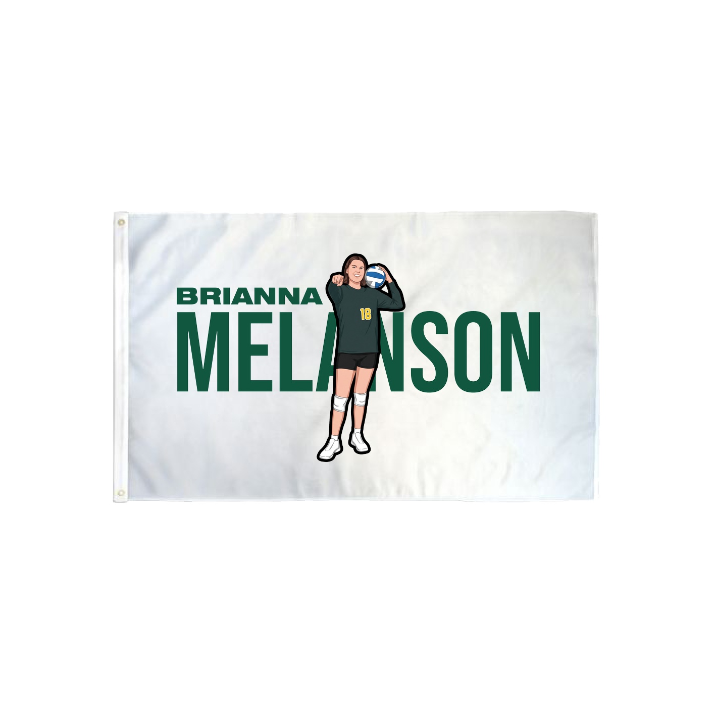 3x5 Flag — Player Name in Classic