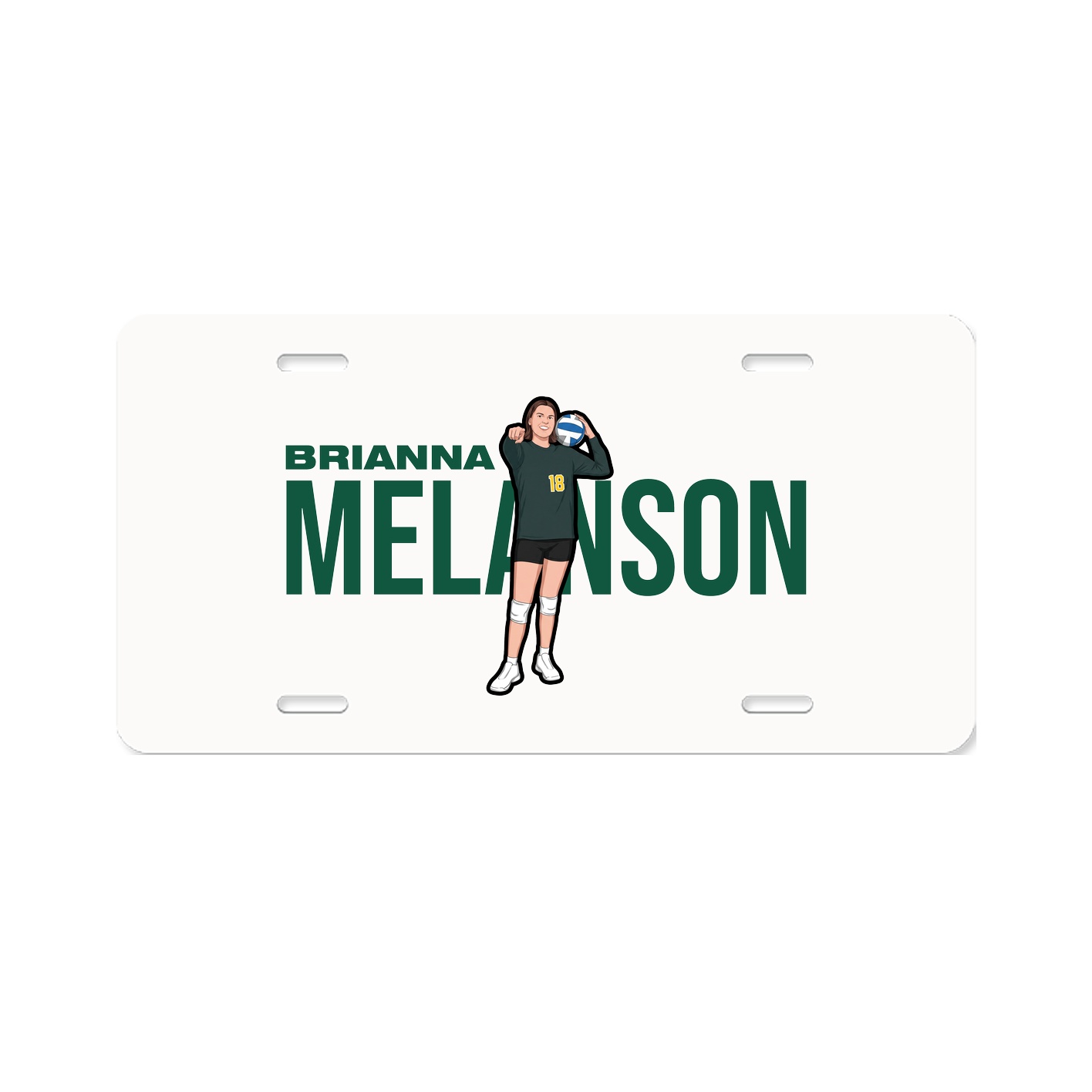 License Plate — Player Name in Classic