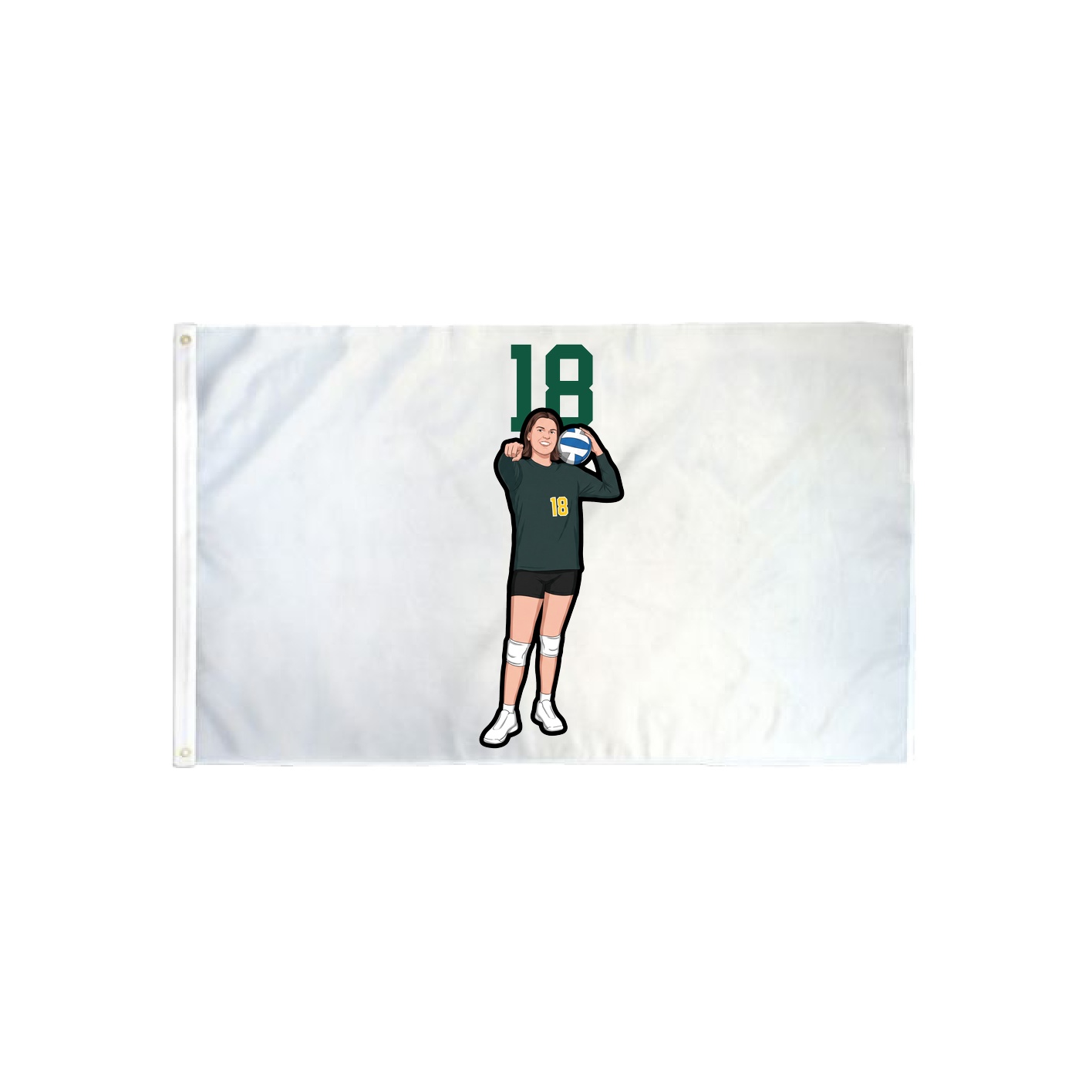 3x5 Flag — Number Top in Classic