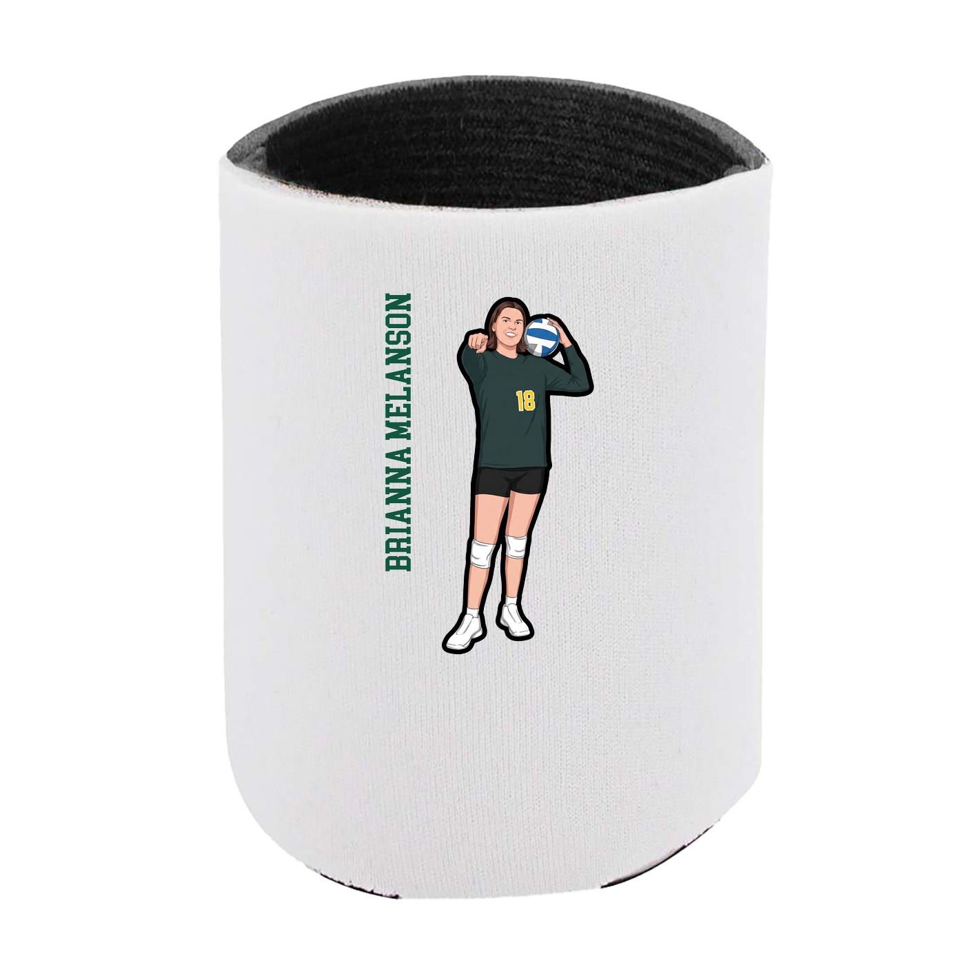 Can Holder — Name Vertical in White