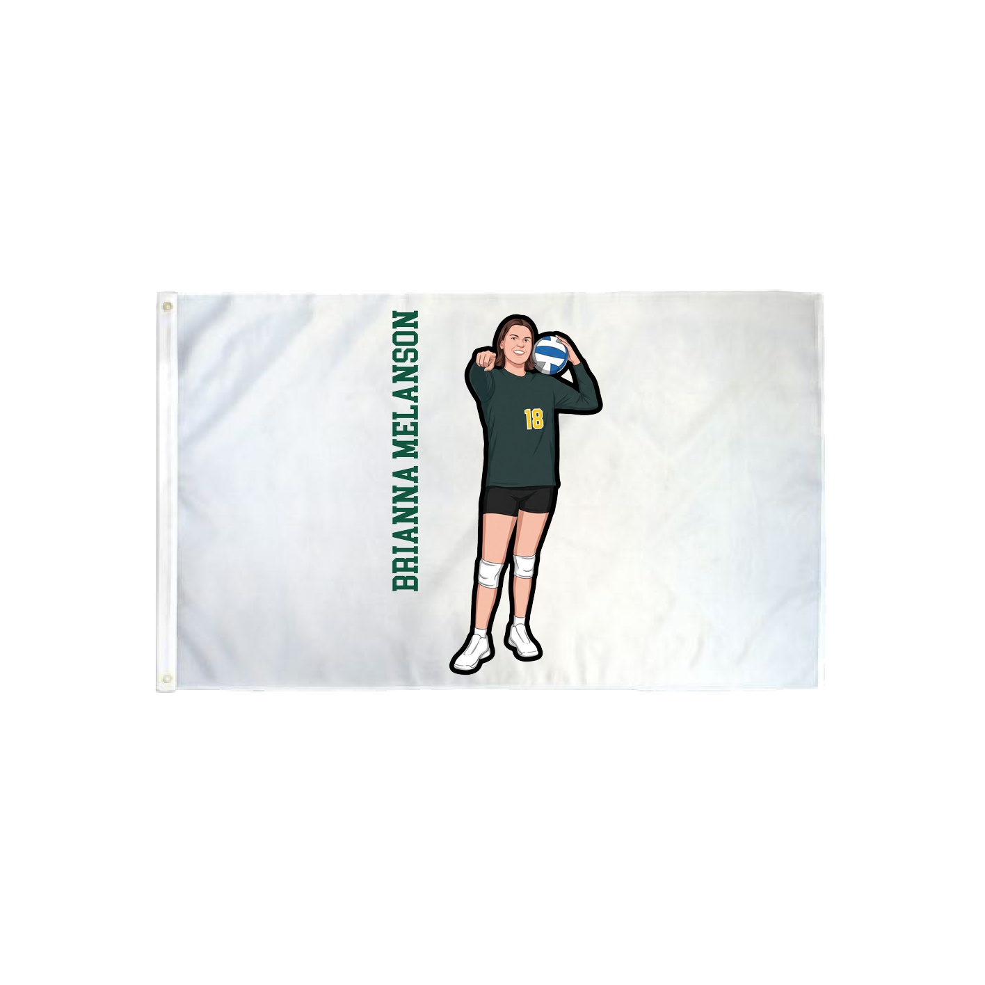 3x5 Flag — Name Vertical in Classic