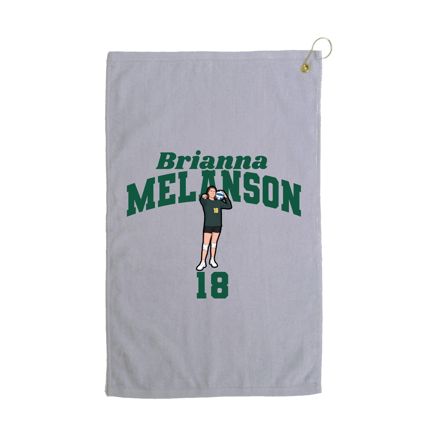 Golf Towel — Signature Arch in Grey