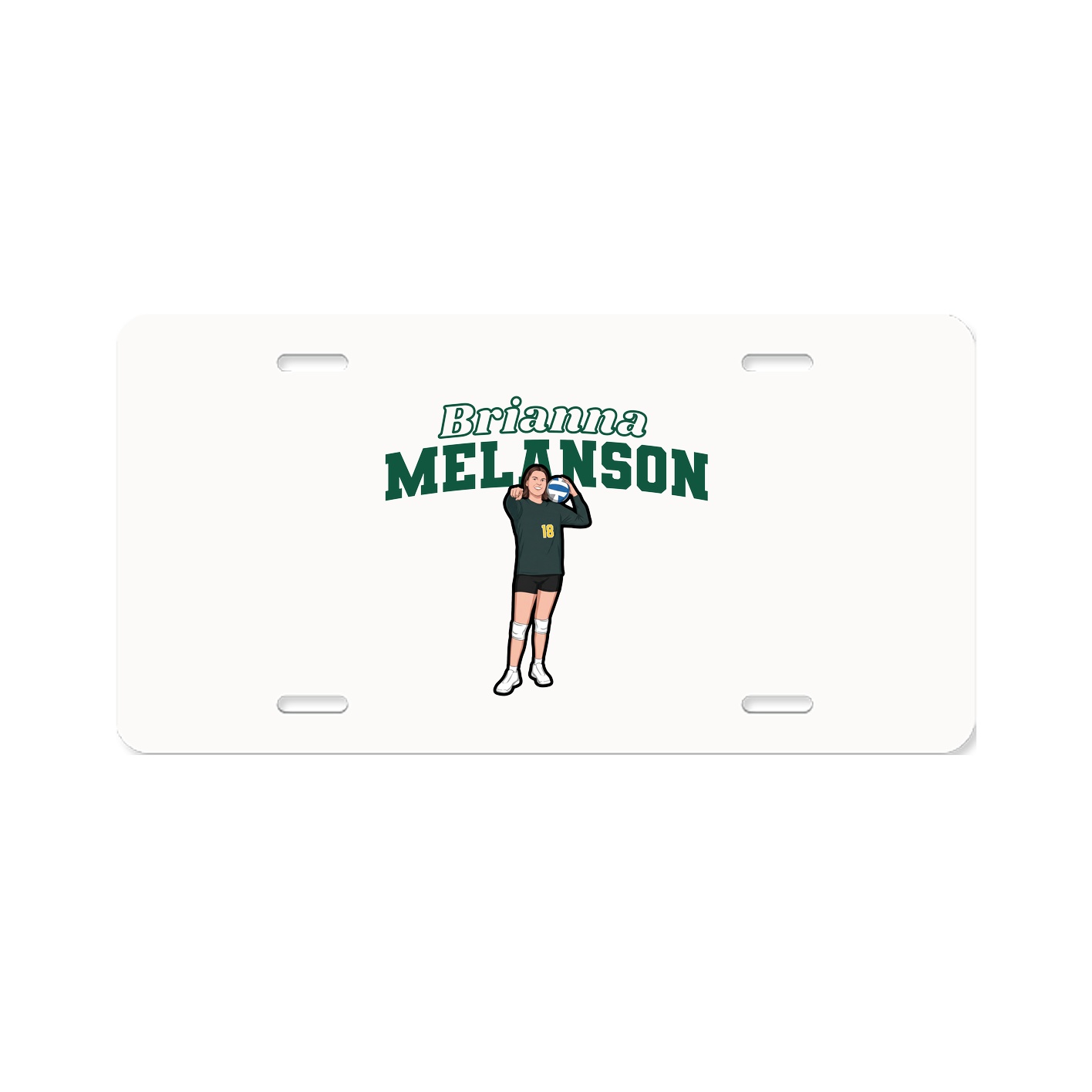 License Plate — Name Arch in Classic