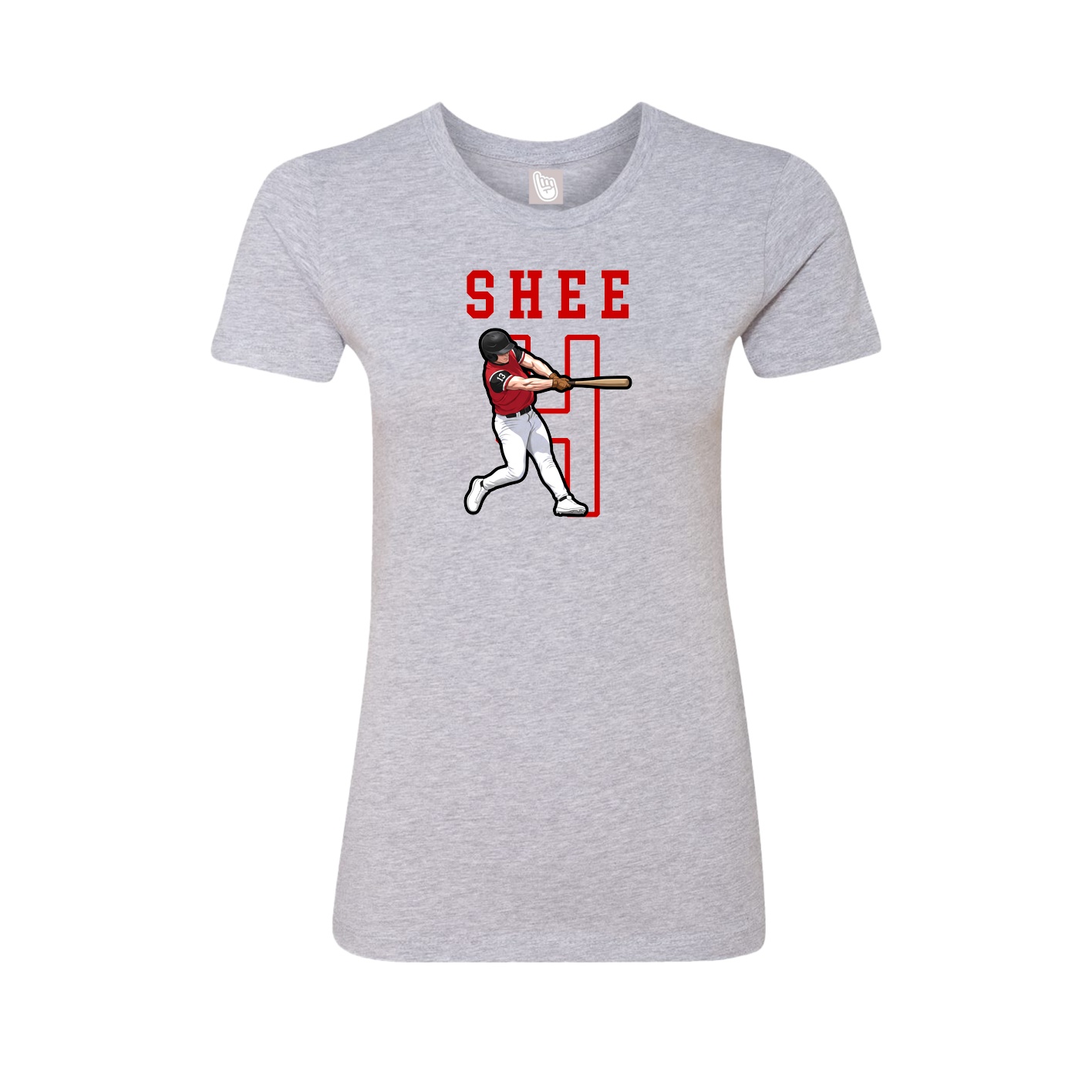 Fitted Women's Tee — Shirsey in Grey