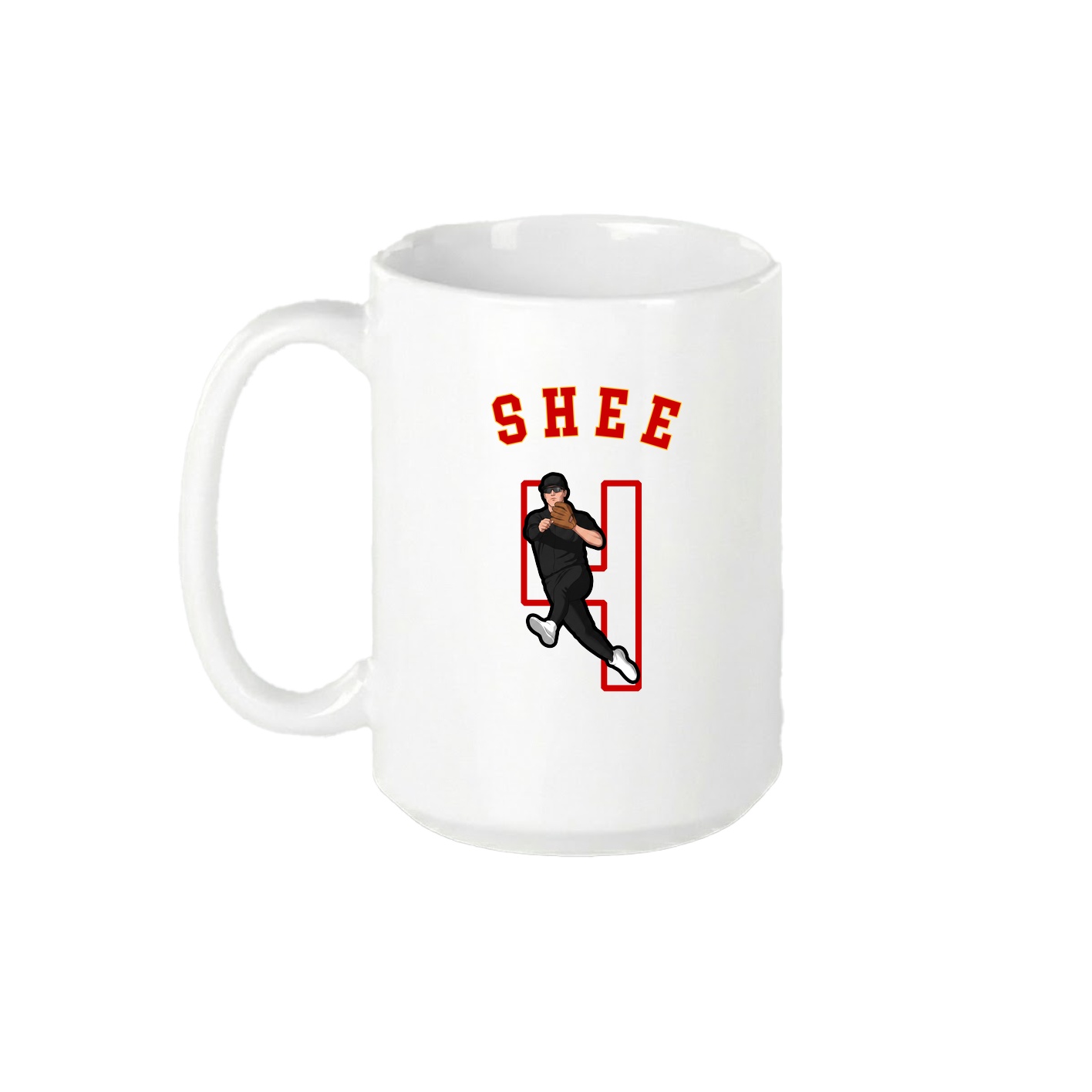 15oz Coffee Mug — Shirsey Arch in White