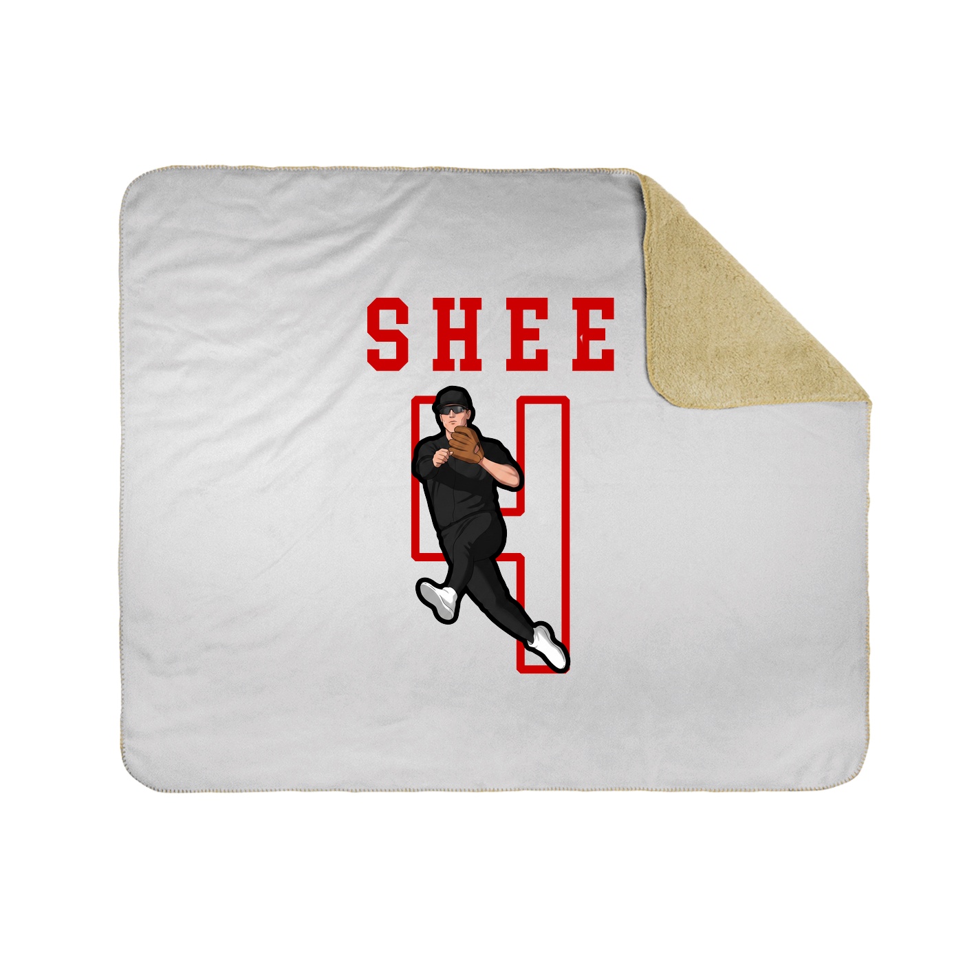 Throw Blanket — Shirsey in White