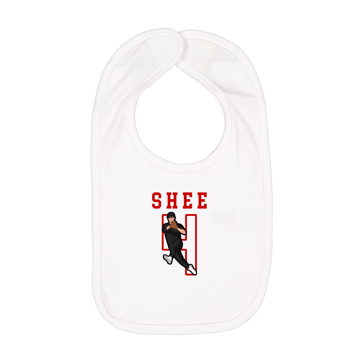 Infant Bib — Shirsey in White