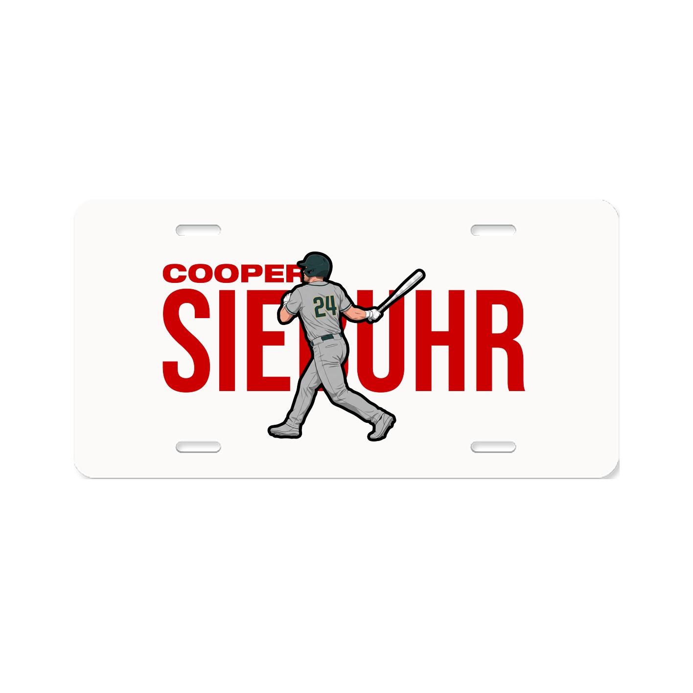 License Plate — Player Name in Classic