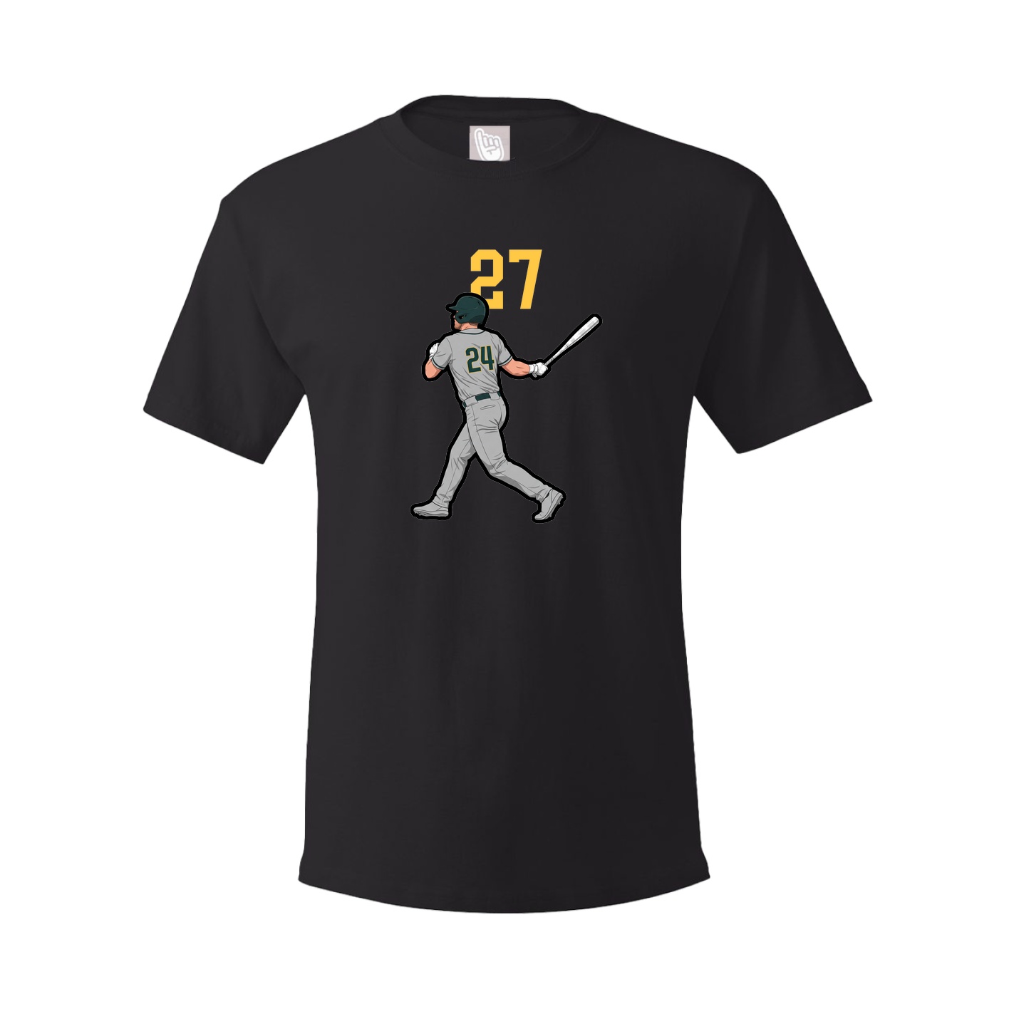Youth Tee — Number Top in Black