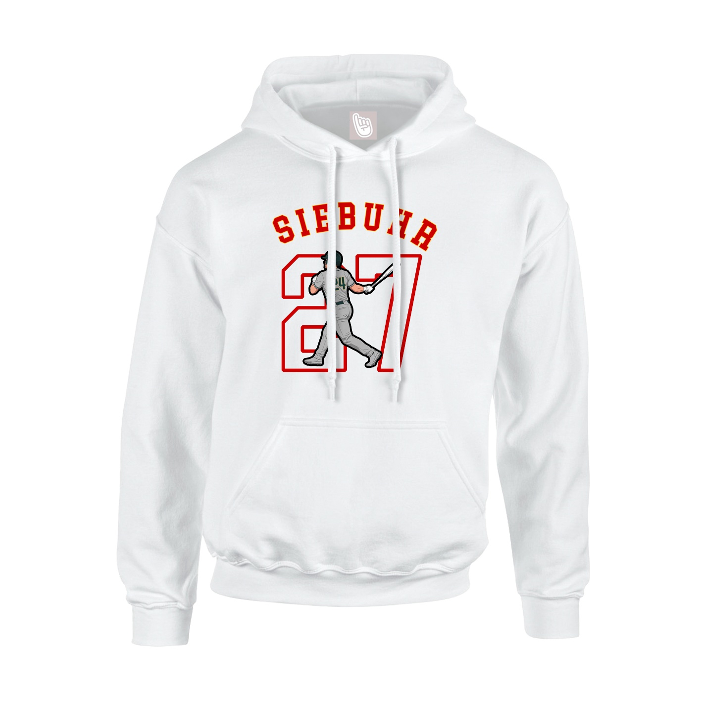Youth Hoodie — Shirsey Arch in White