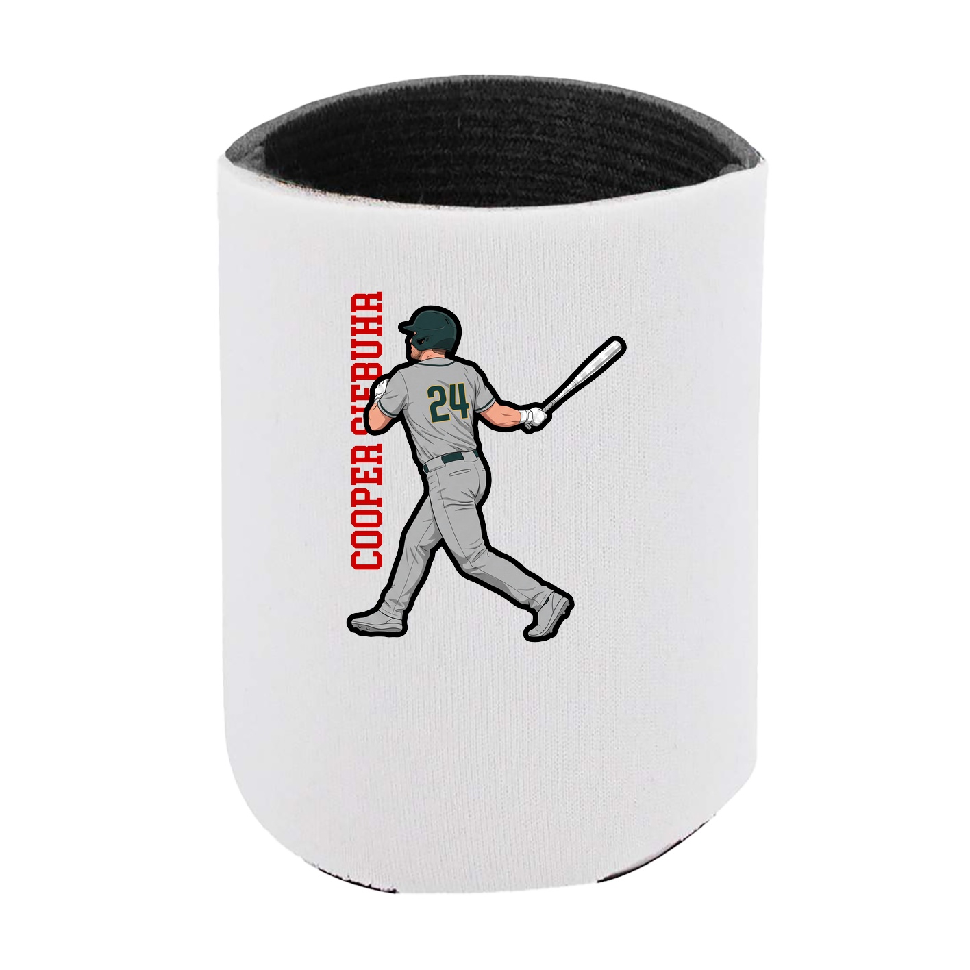 Can Holder — Name Vertical in White