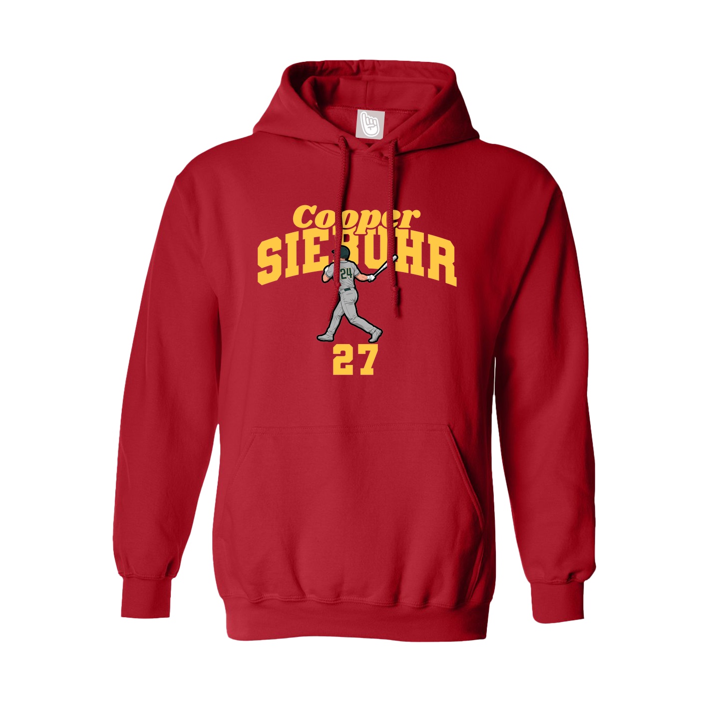 Hoodie — Signature Arch in Red