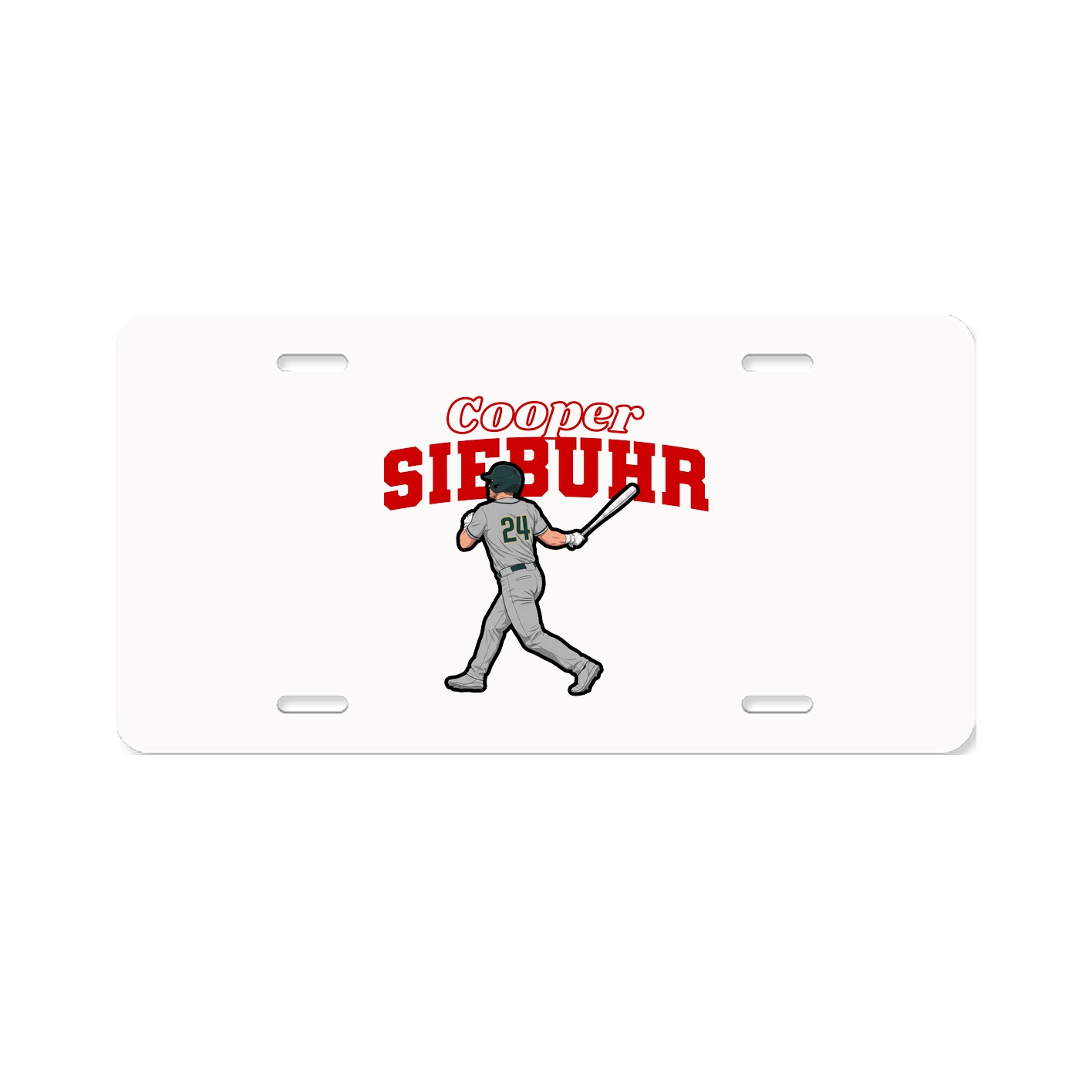 License Plate — Name Arch in Classic