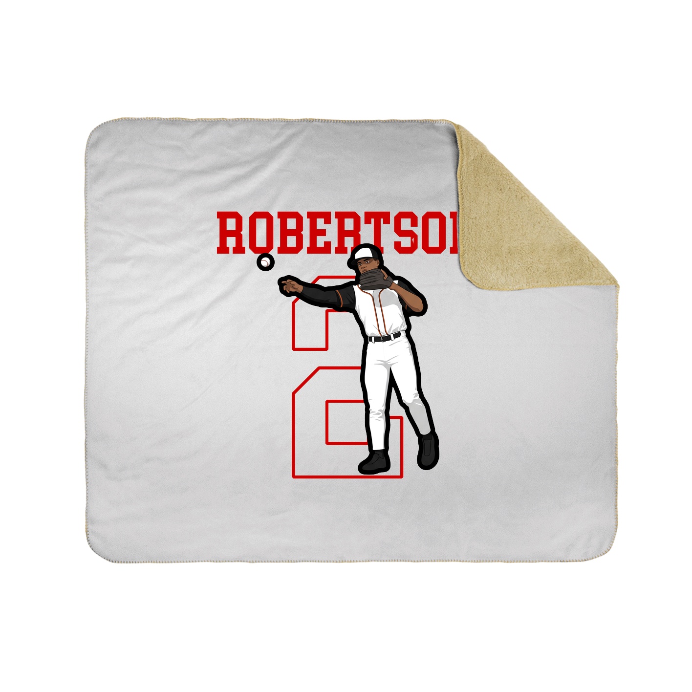 Throw Blanket — Shirsey in White