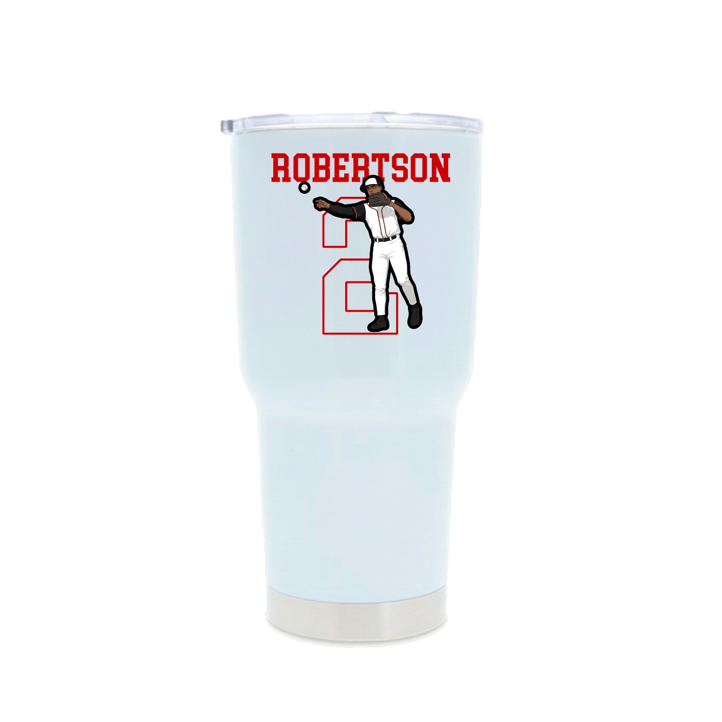 30oz Stainless Steel Tumbler — Shirsey in White