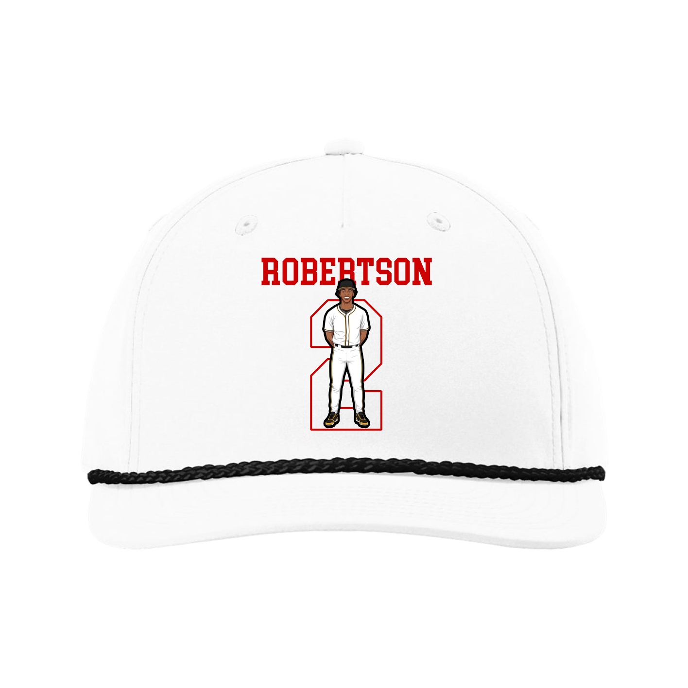 Five-Panel Classic Rope Cap — Shirsey in White