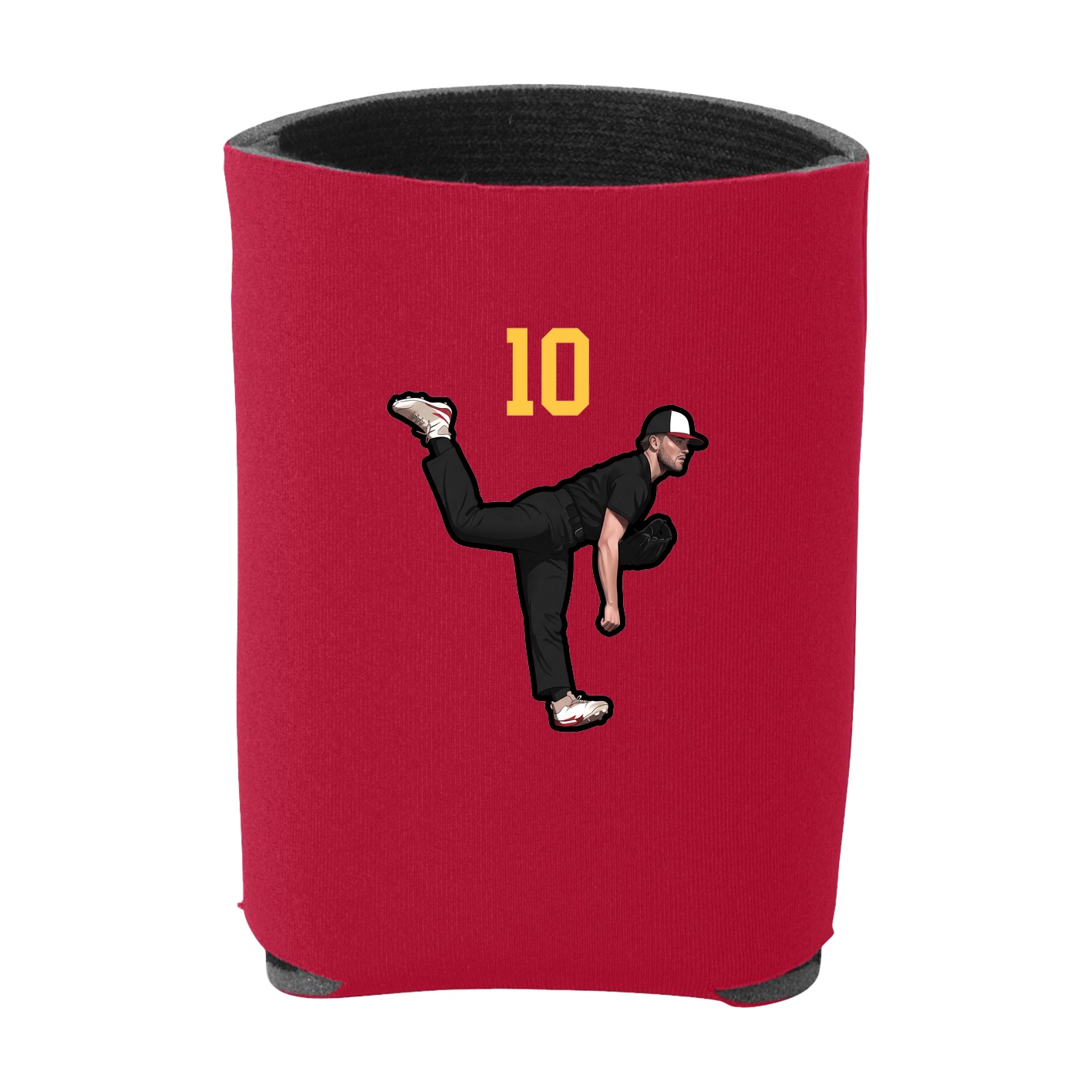 Can Holder — Number Top in Red