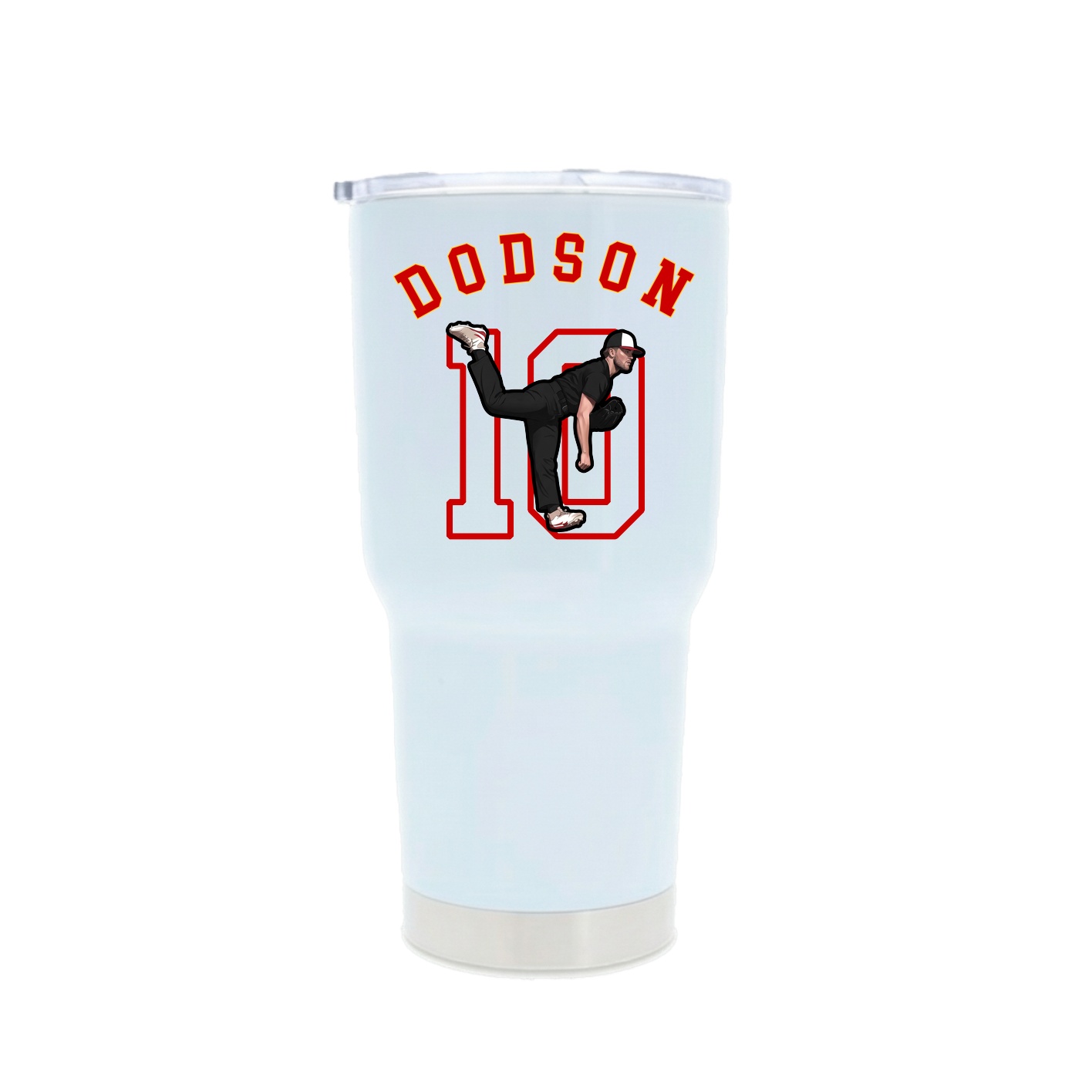 30oz Stainless Steel Tumbler — Shirsey Arch in White
