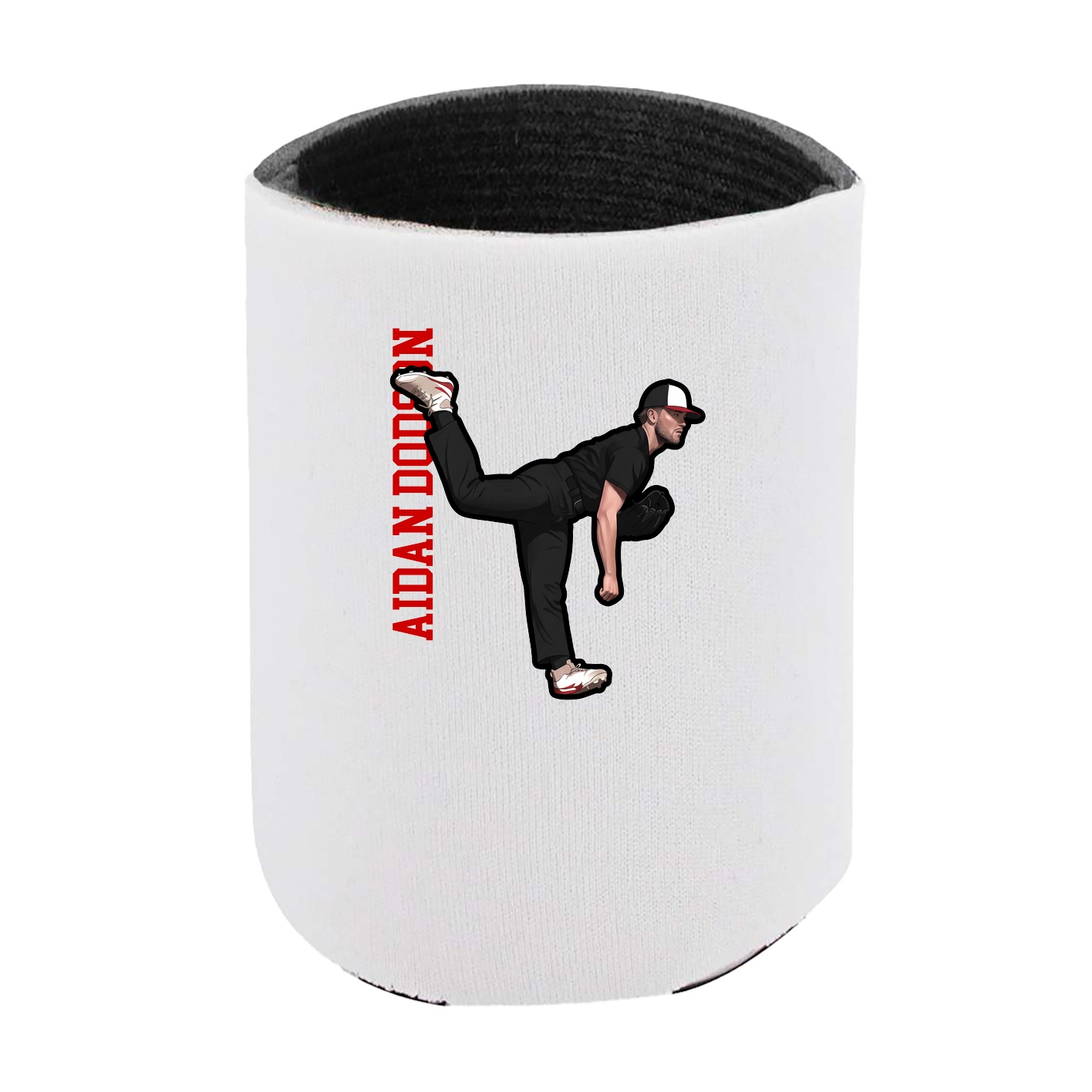 Can Holder — Name Vertical in White