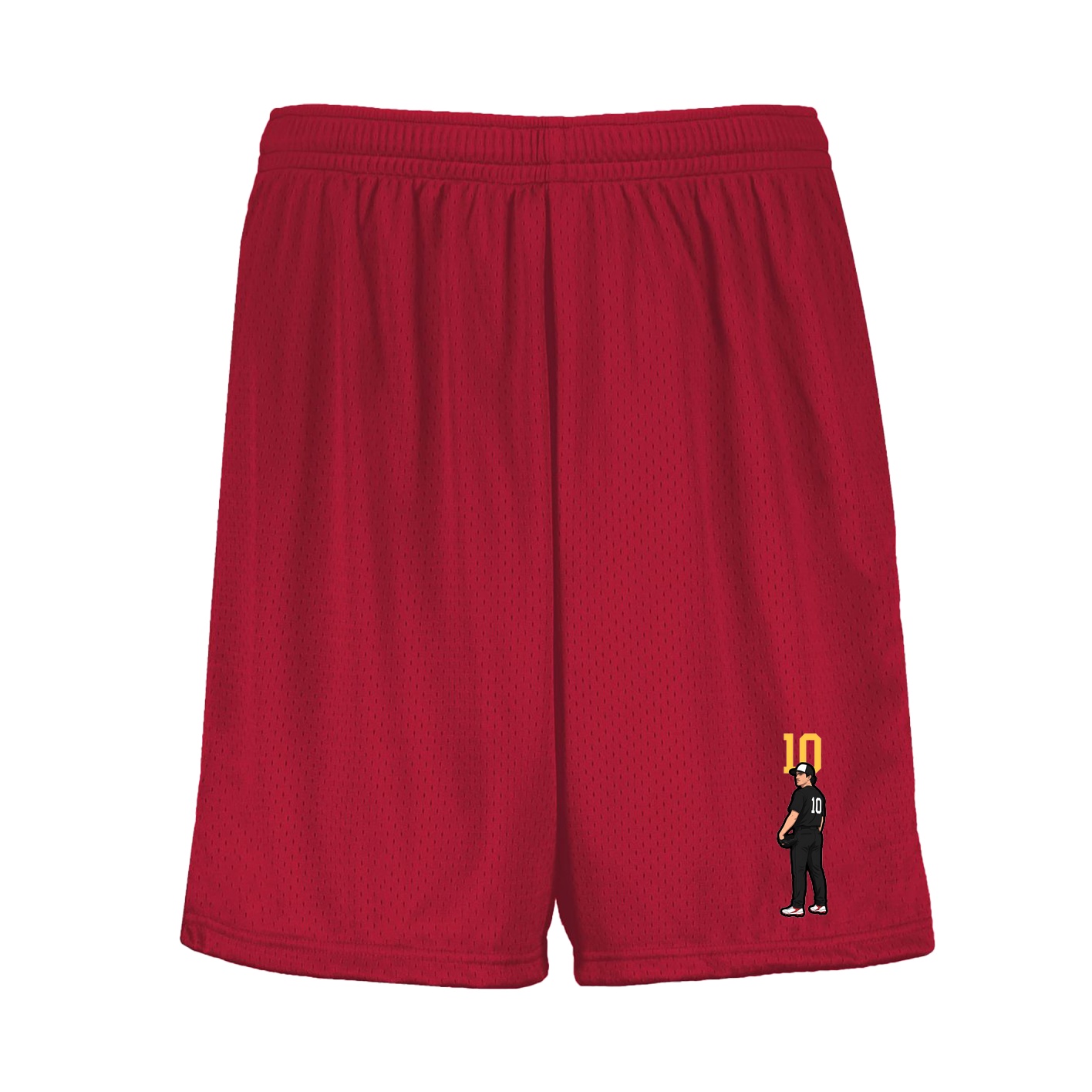 Shorts — Number Top in Red