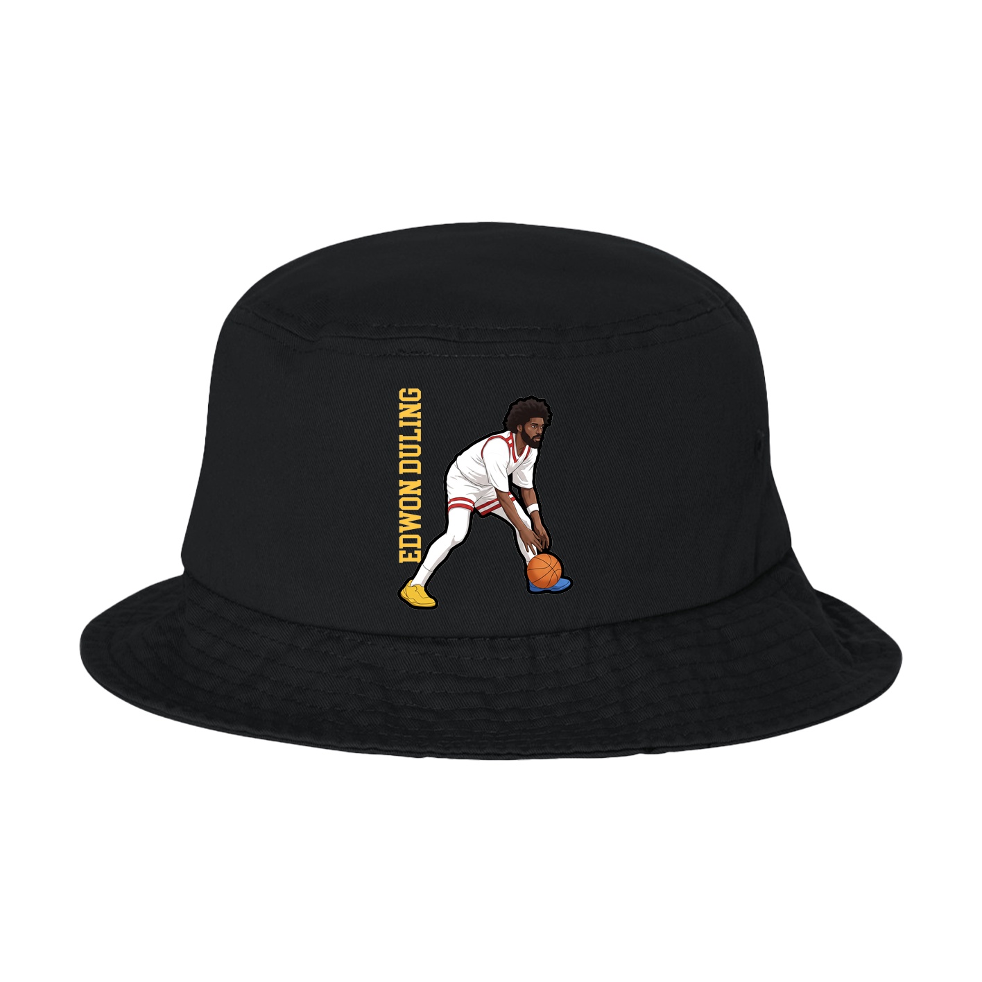 Bucket Cap — Name Vertical in Black