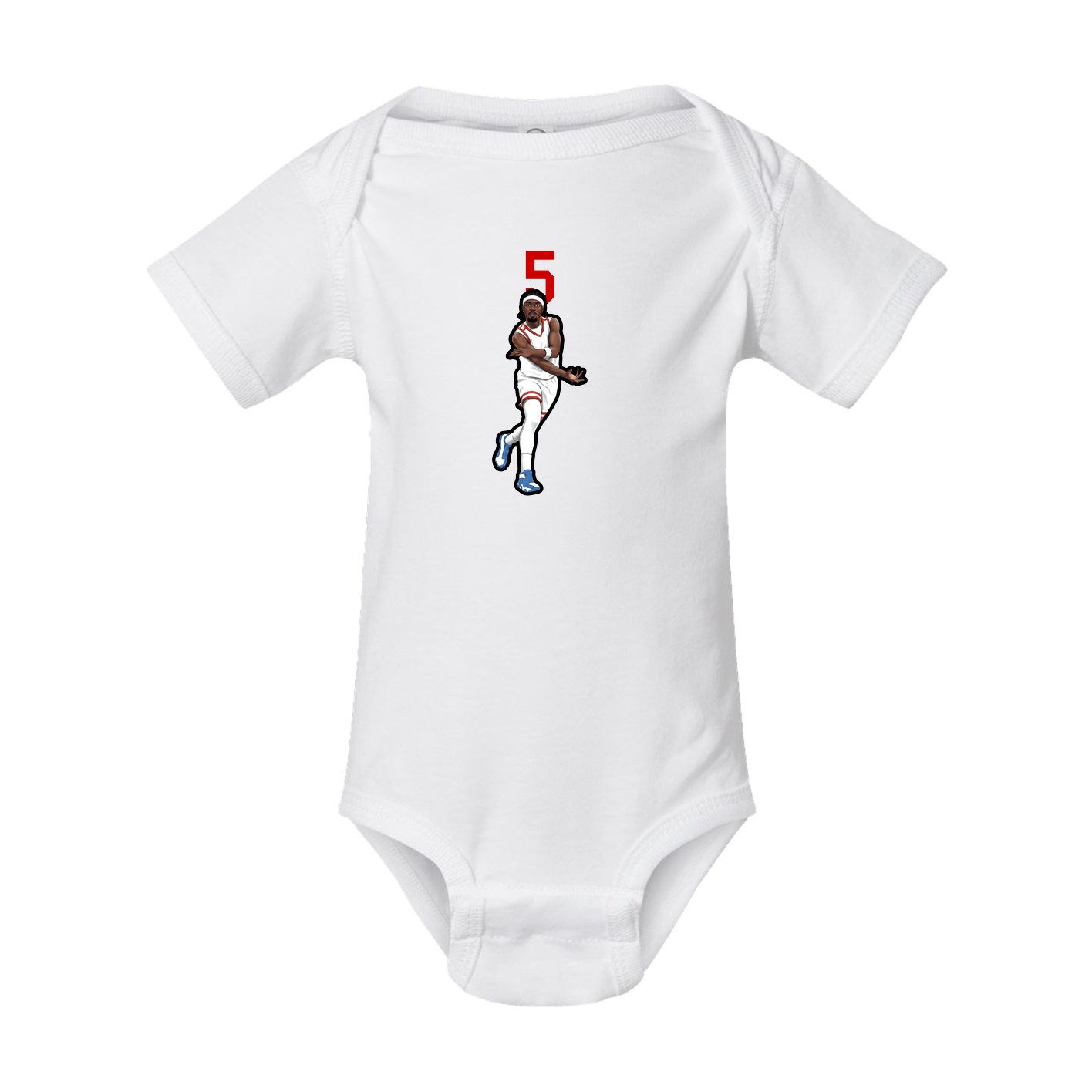 Baby Onesie — Number Top in White
