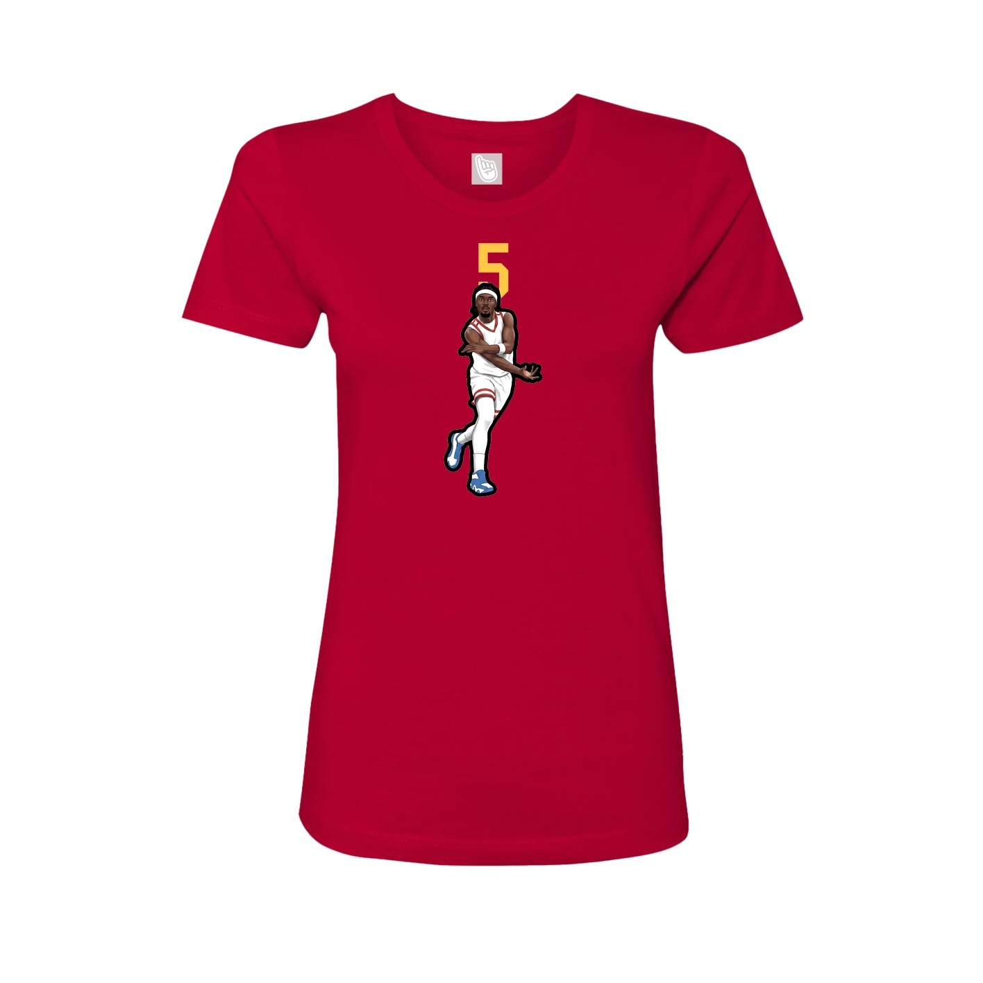 Womens Tee — Number Top in Red