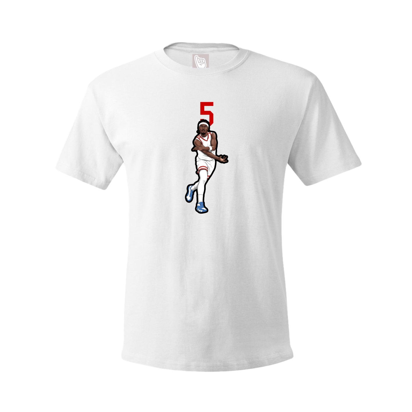 Youth Tee — Number Top in White