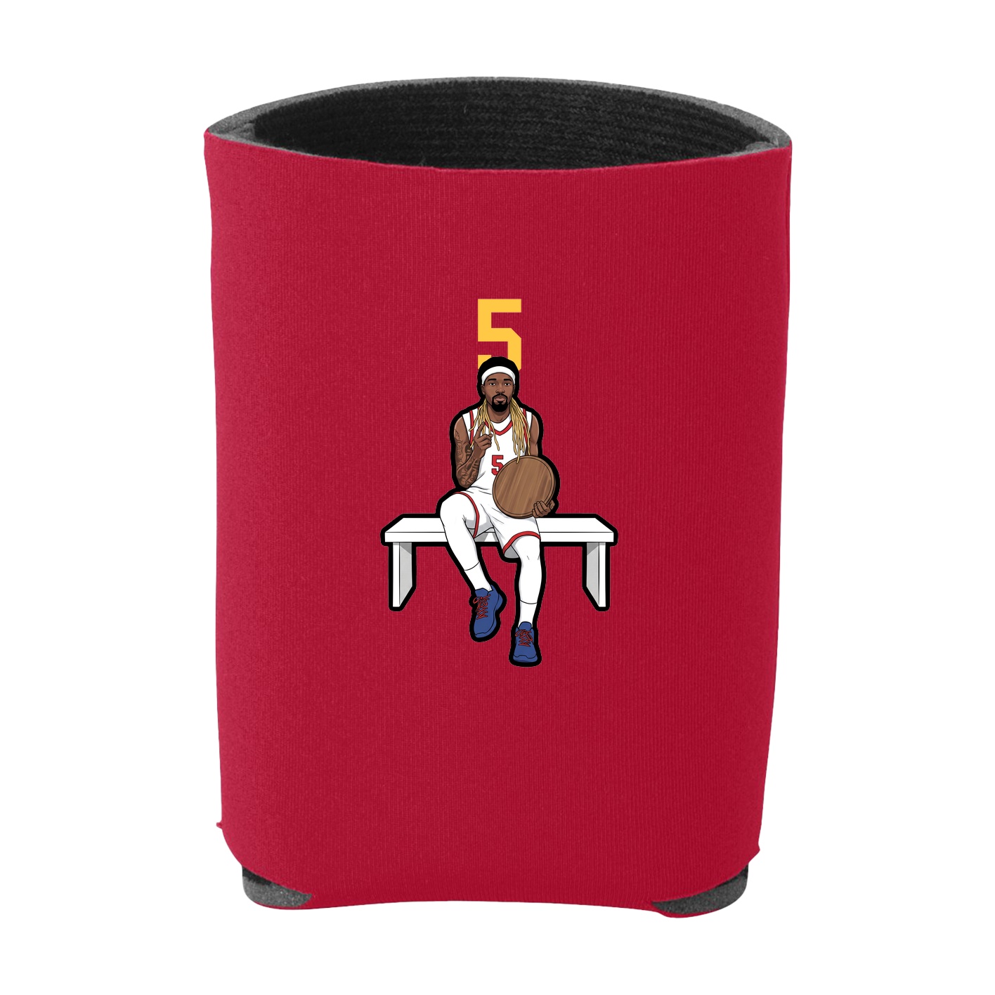 Can Holder — Number Top in Red