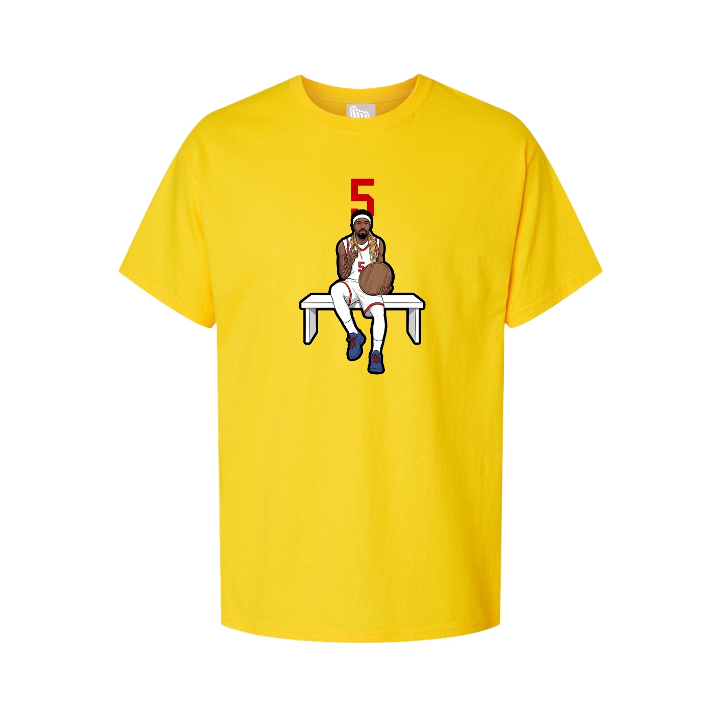 Youth Tee — Number Top in Gold