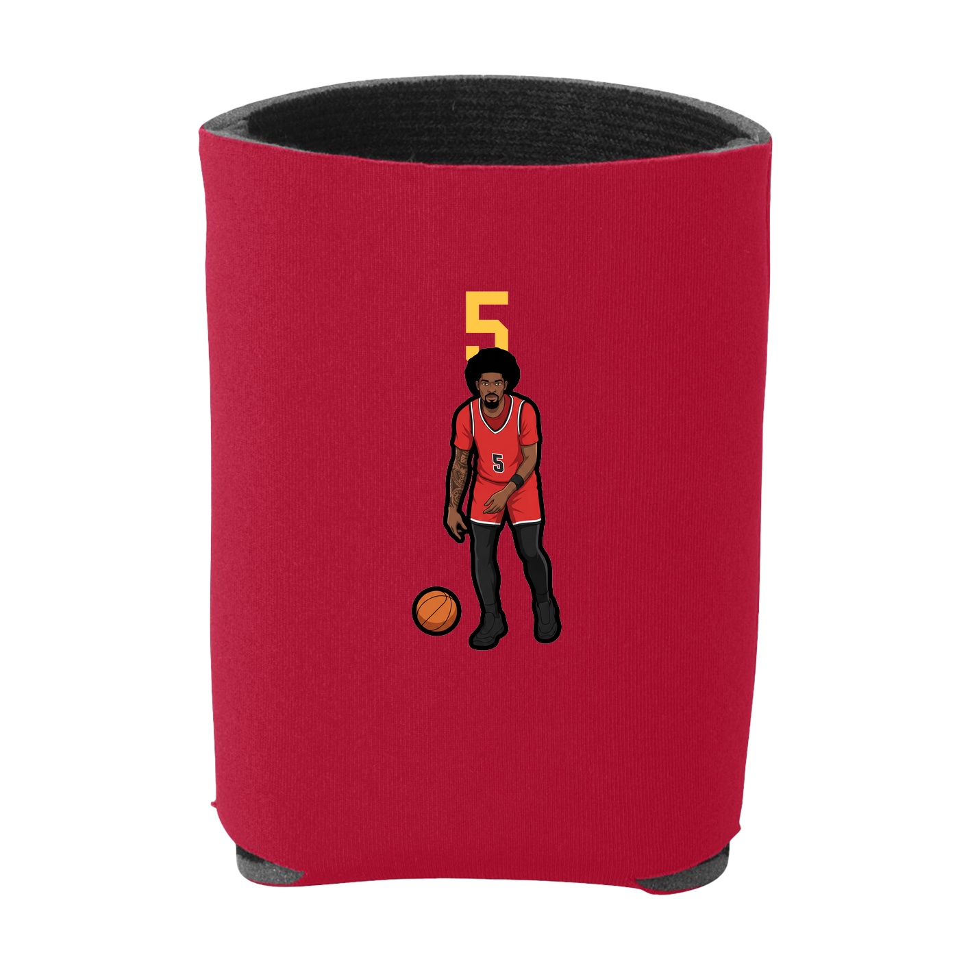 Can Holder — Number Top in Red