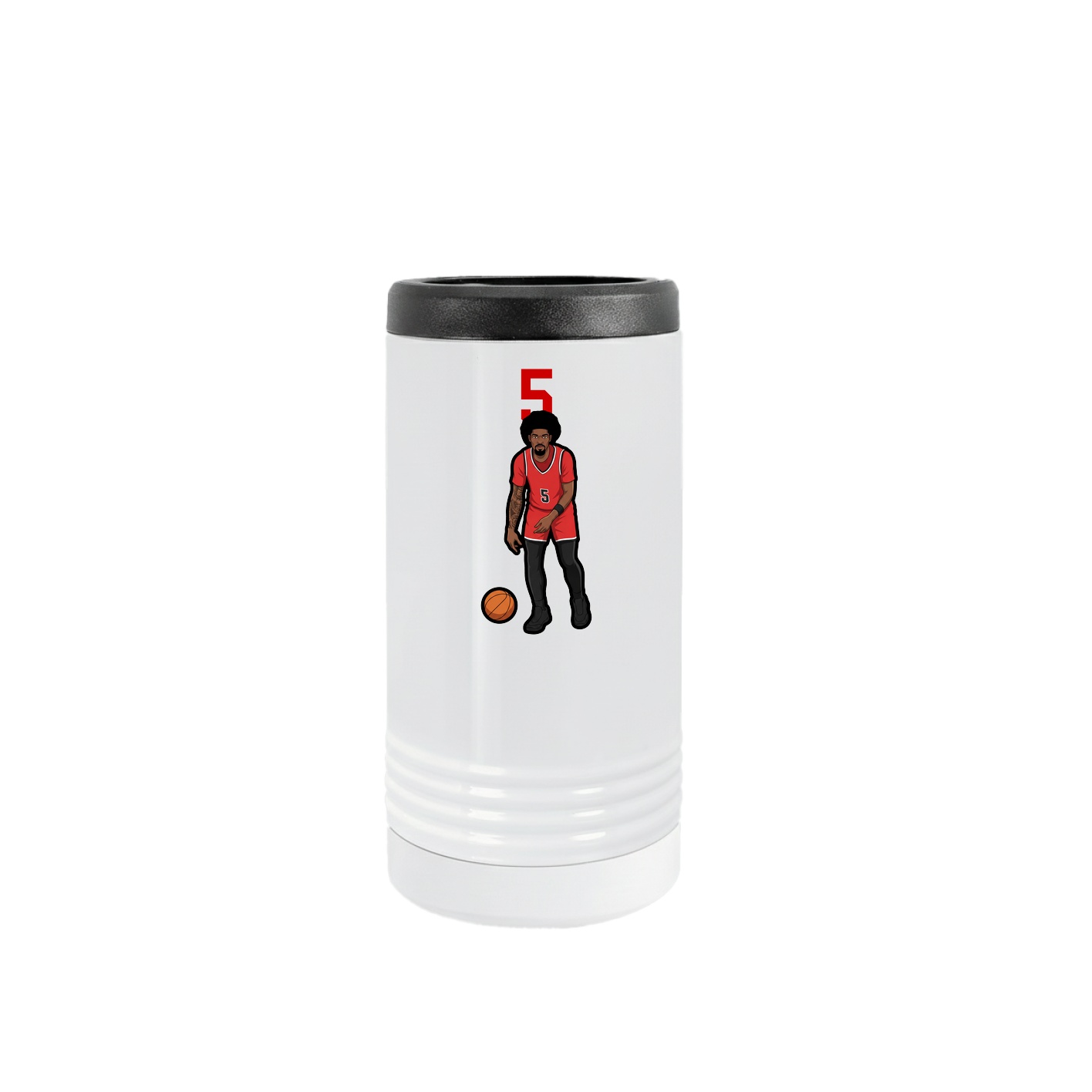 Slim Beverage Holder — Number Top in White
