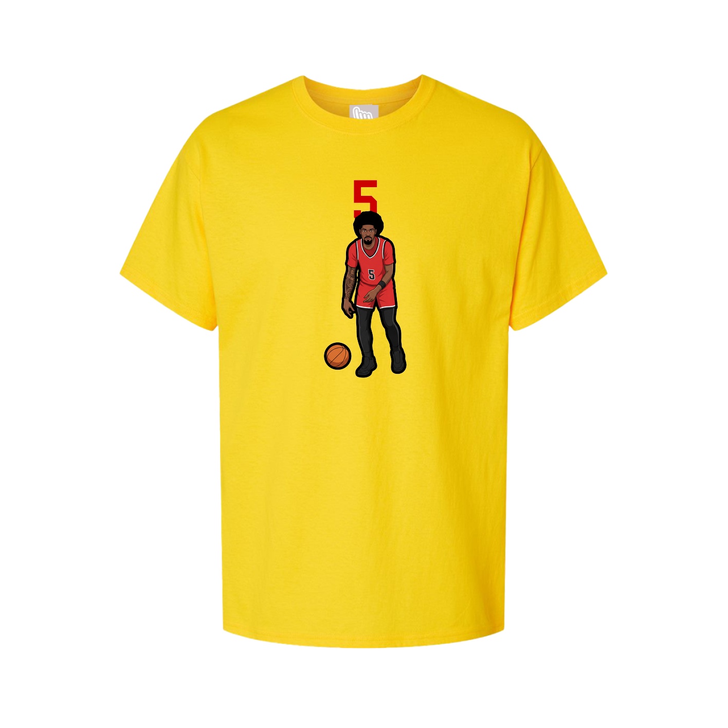Youth Tee — Number Top in Gold